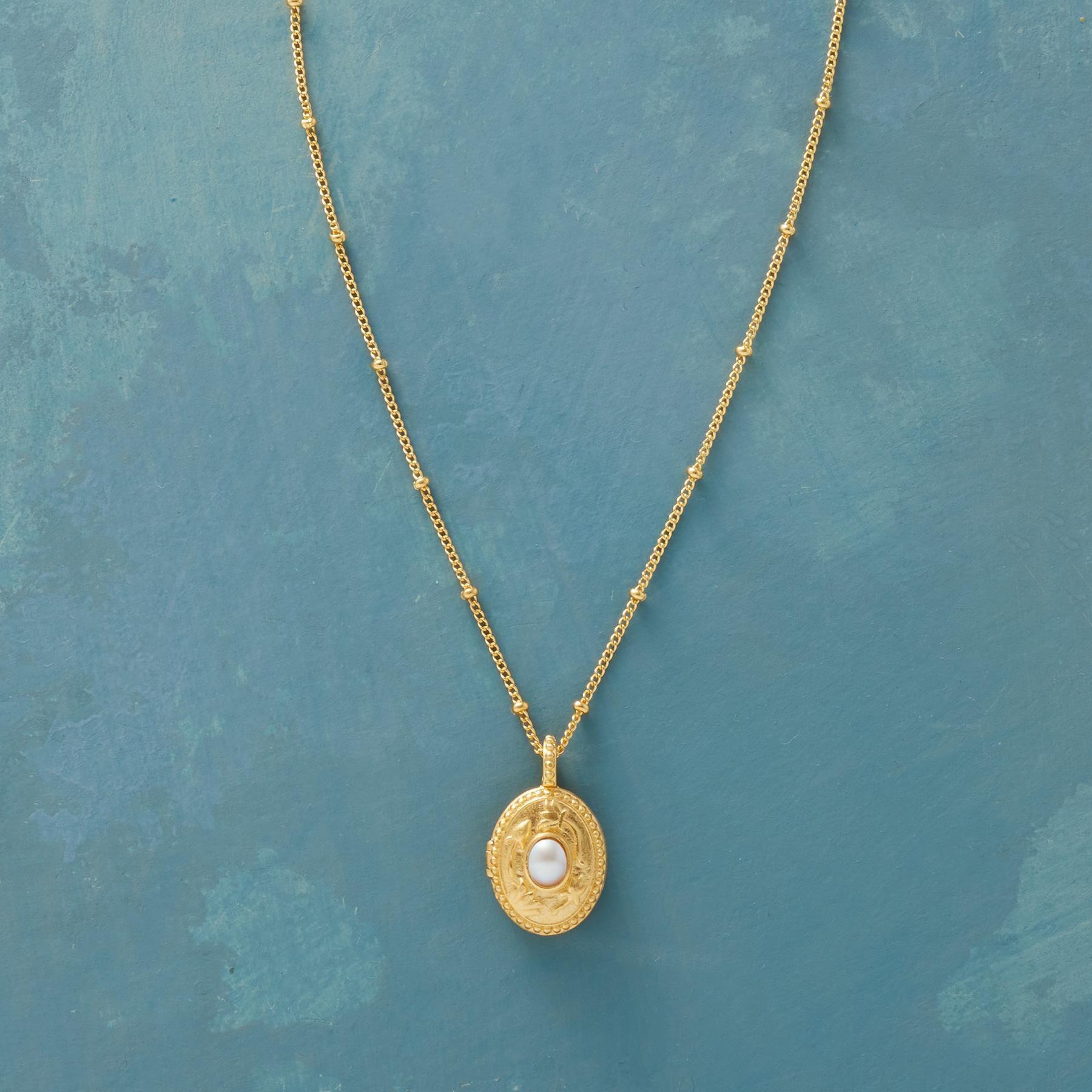 sundance-Gold Vermeil Birthstone Locket-Sundance Outlet