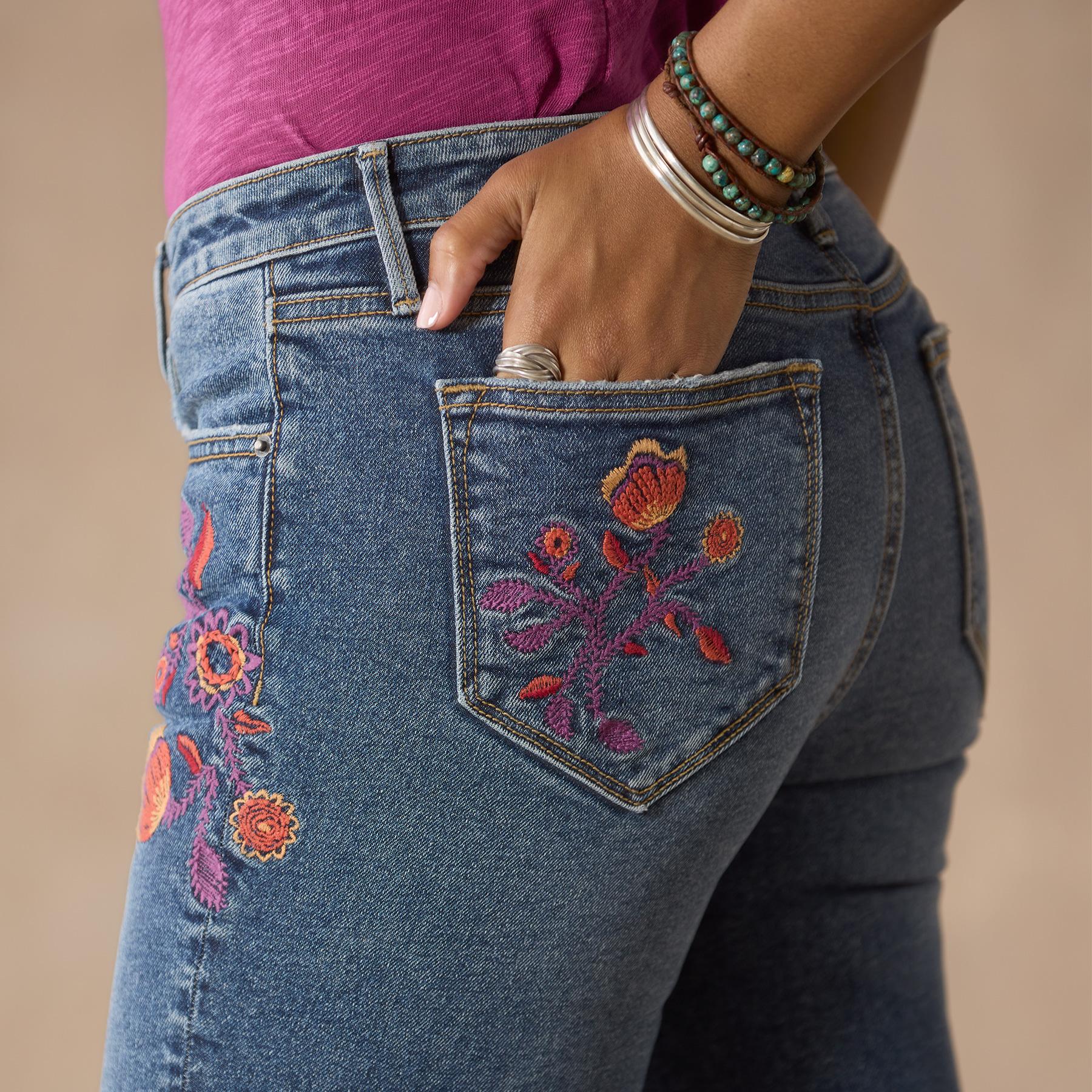 sundance-Kelly Autumn Bloom Jeans-Sundance Outlet