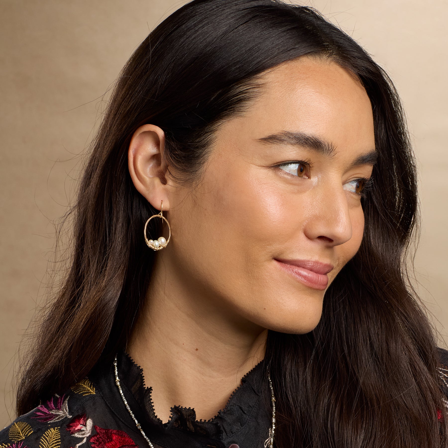 sundance-Cradled Pearl Earrings-Sundance Outlet