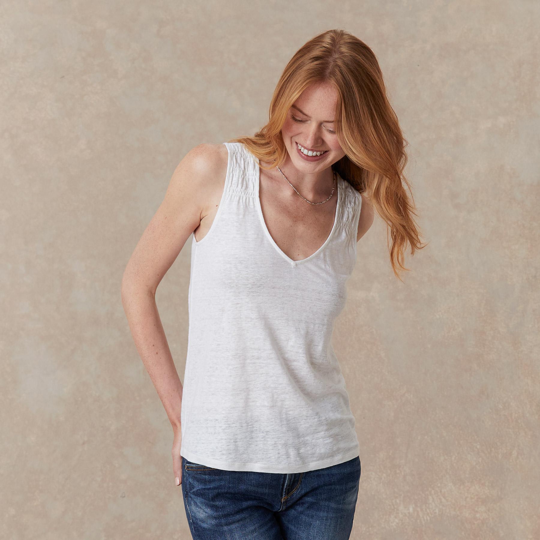 sundance-Deia Linen Tank-Sundance Outlet