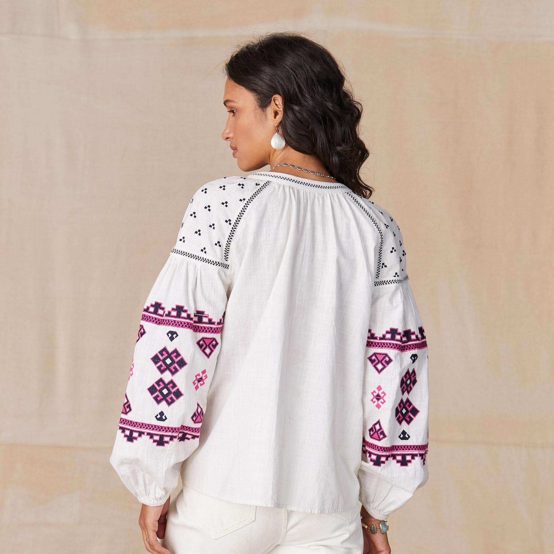 sundance-Delphi Embroidered Top-Sundance Outlet