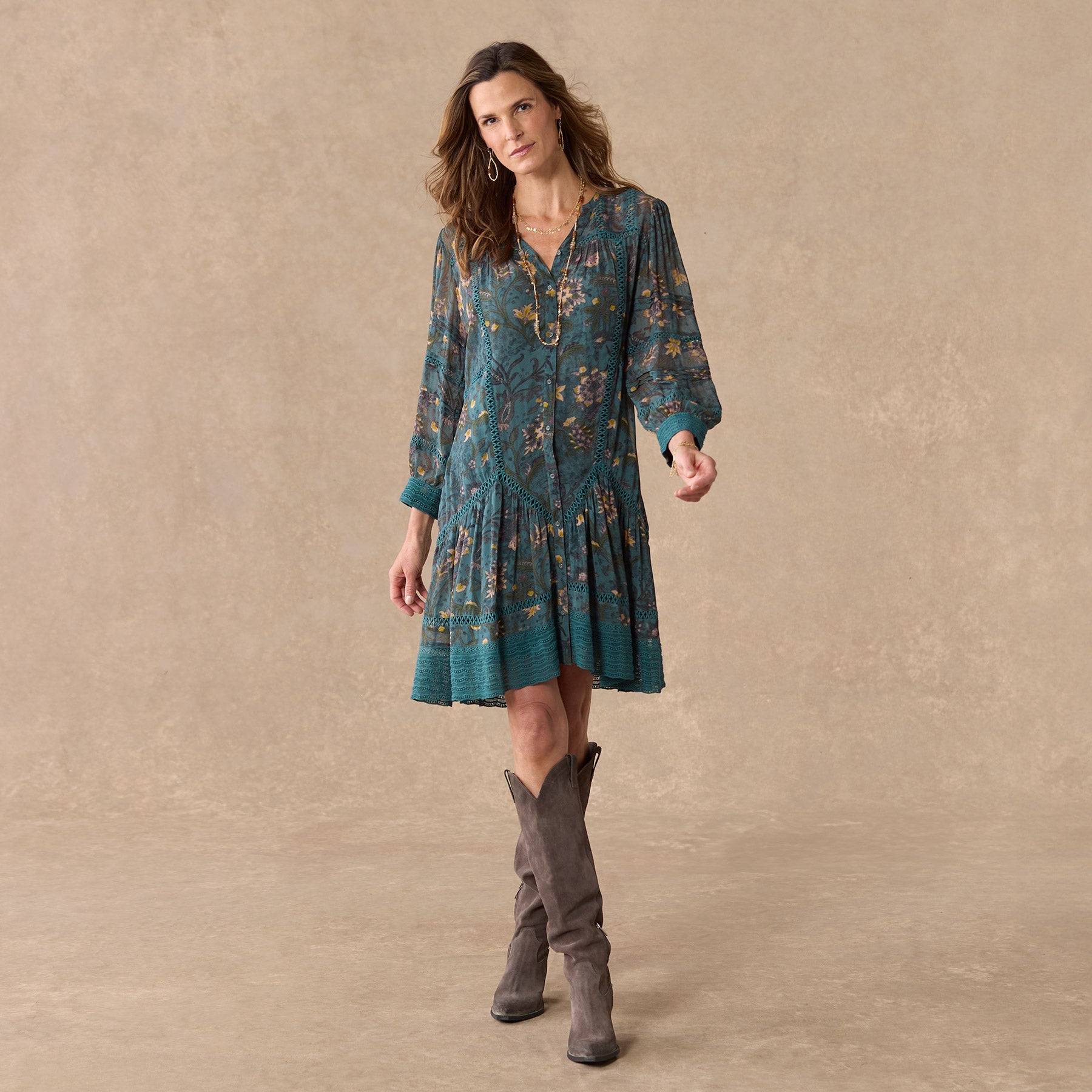 sundance-Andes Meadow Dress, Petite-Sundance Outlet