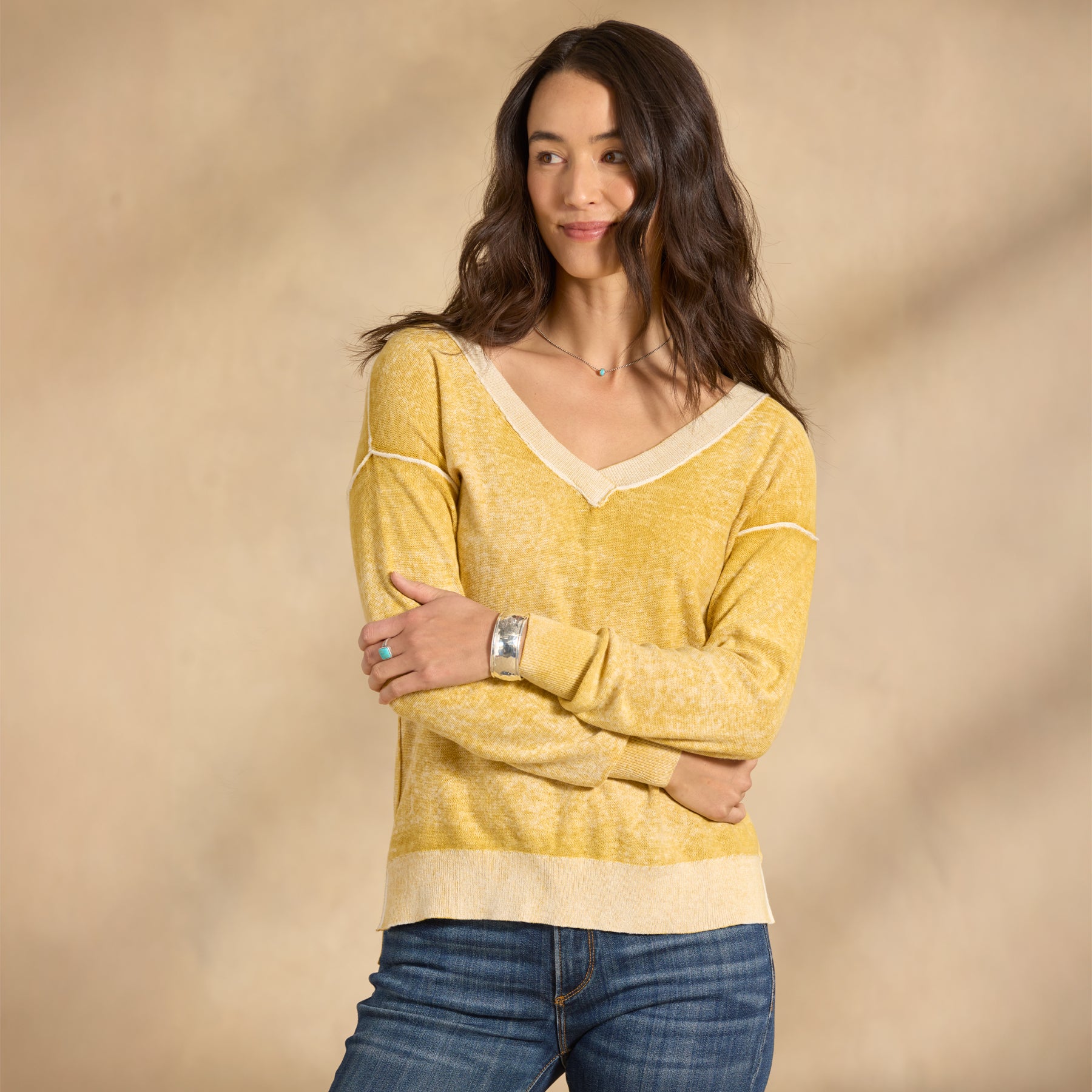 sundance-Samantha V-Neck Sweater-Sundance Outlet