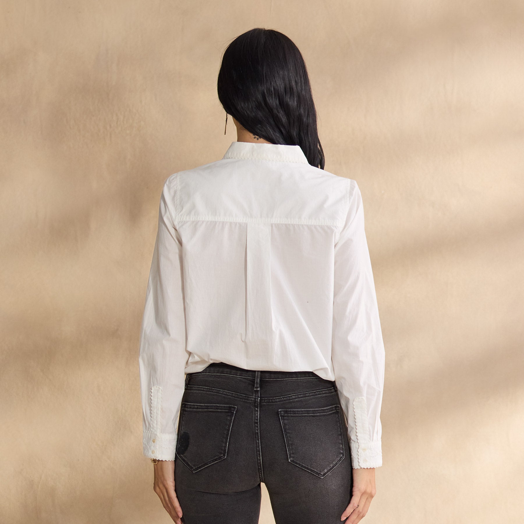 sundance-Clarice Tuxedo Shirt, Petite-Sundance Outlet