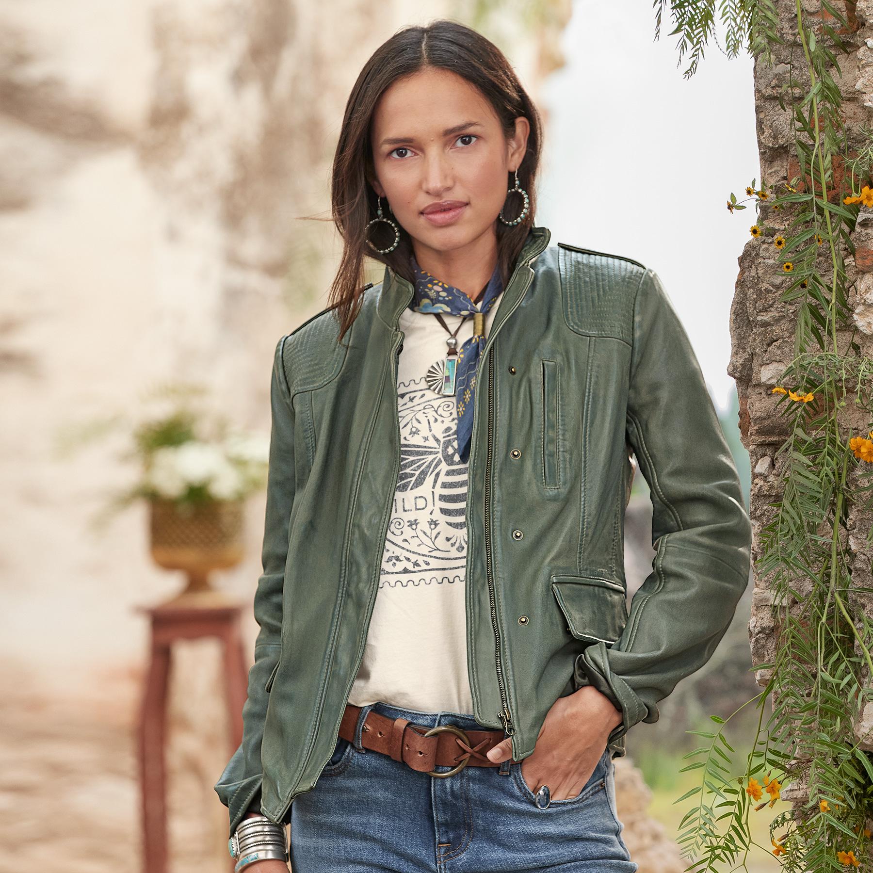 sundance-Angela Leather Jacket-Sundance Outlet