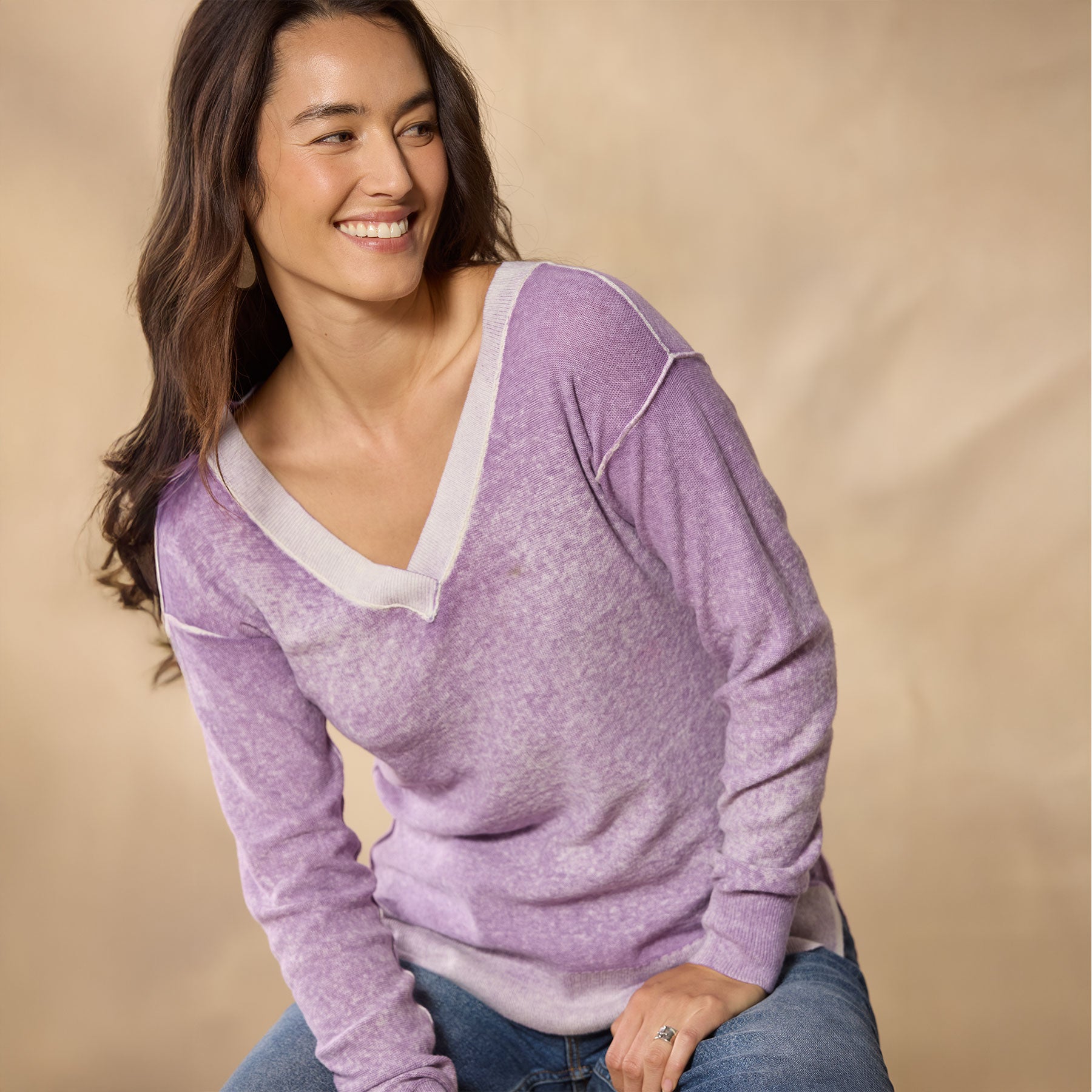 sundance-Samantha V-Neck Sweater, Petite-Sundance Outlet