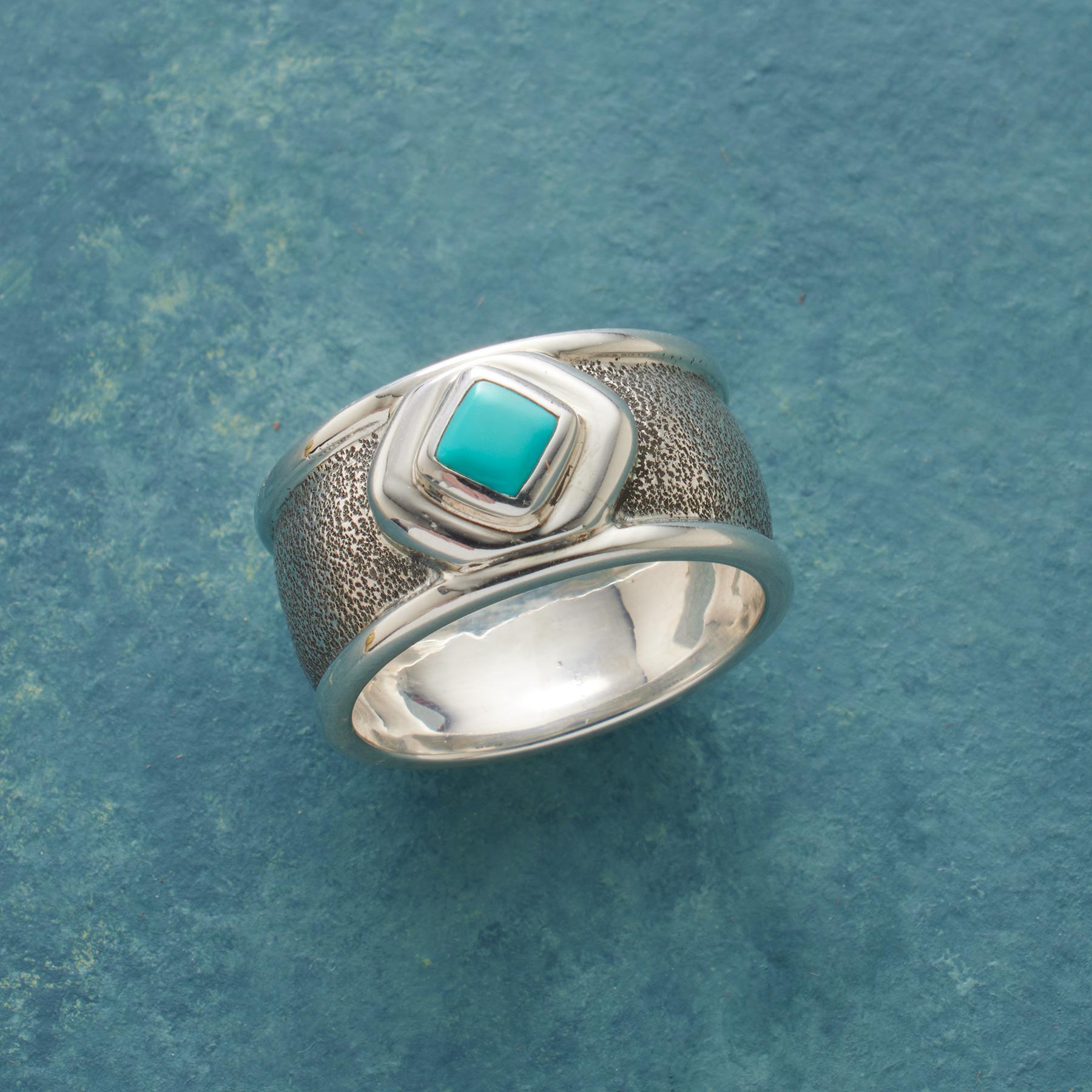 sundance-Textural Turquoise Ring-Sundance Outlet