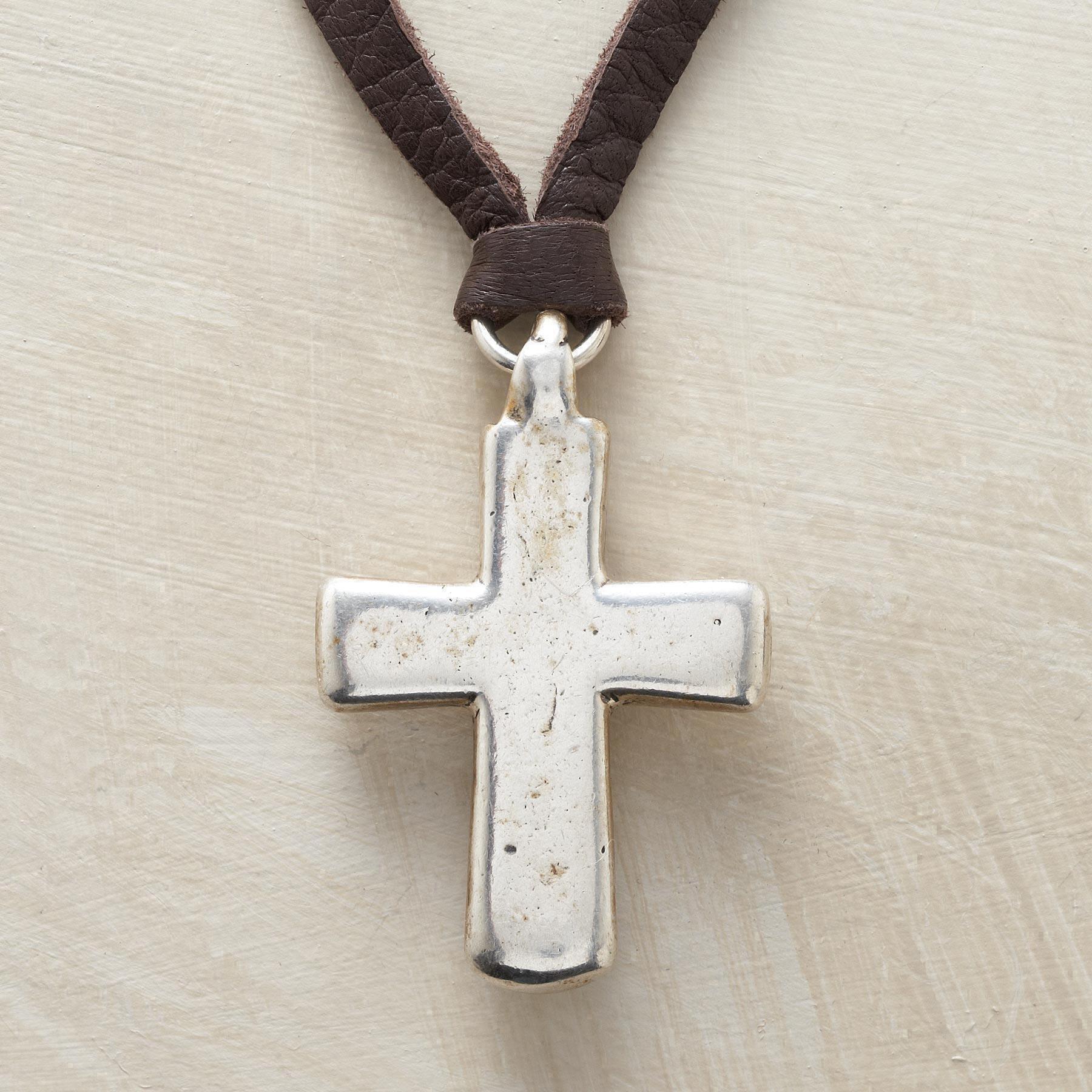 sundance-Mountain Spirits Cross Pendant Necklace-Sundance Outlet