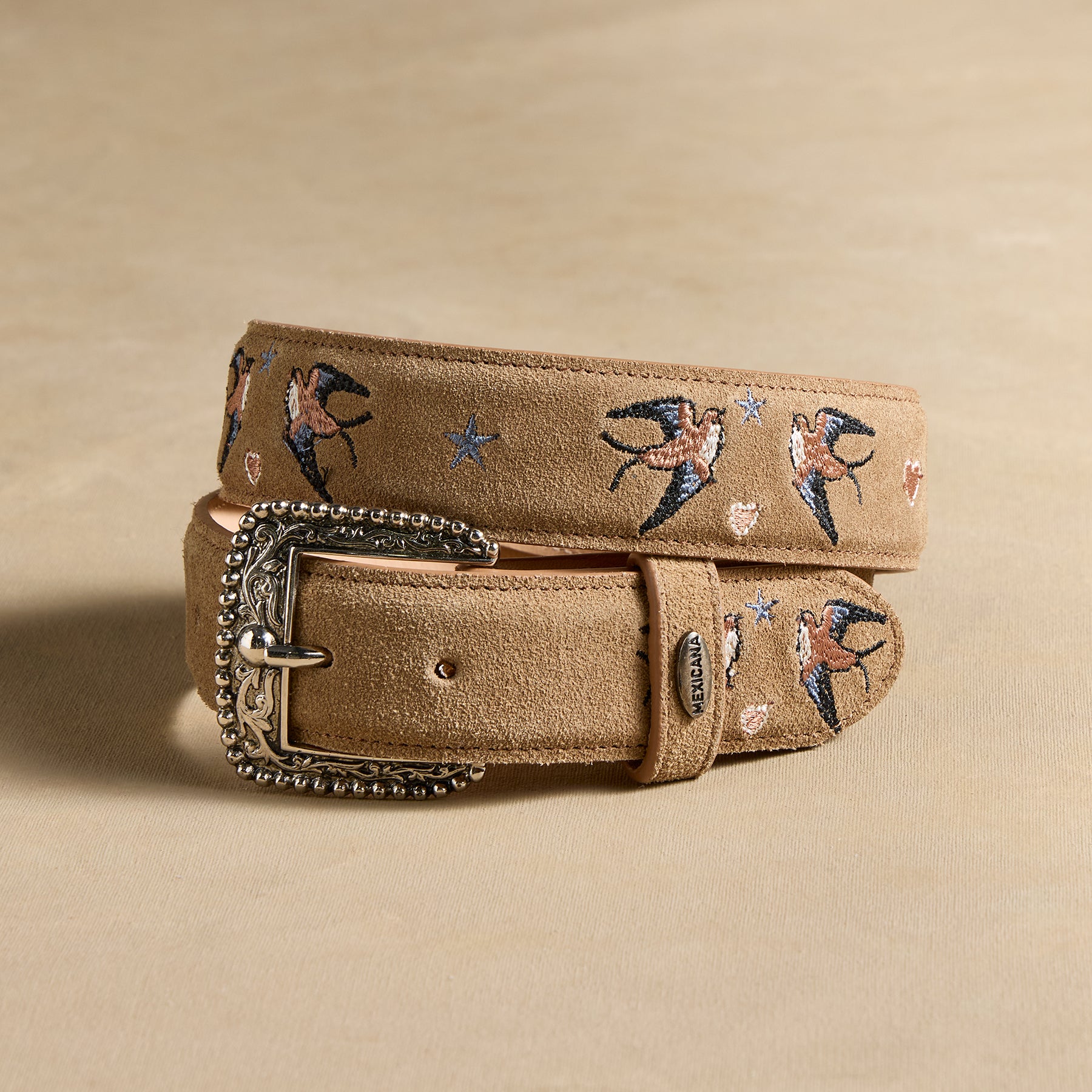 sundance-Swallow Song Embroidered Belt-Sundance Outlet