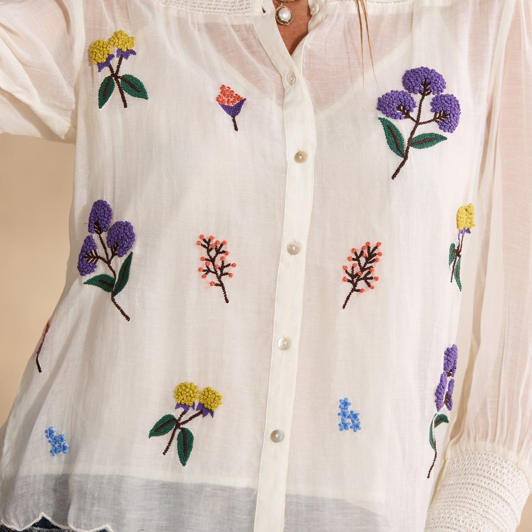 sundance-Floriana Bloom Shirt, Petite-Sundance Outlet