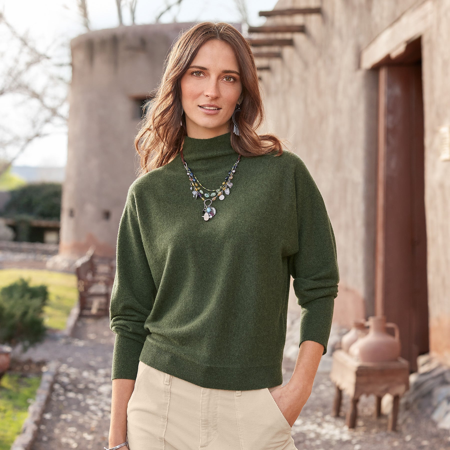 sundance-Evianna Cashmere Sweater, Petite-Sundance Outlet