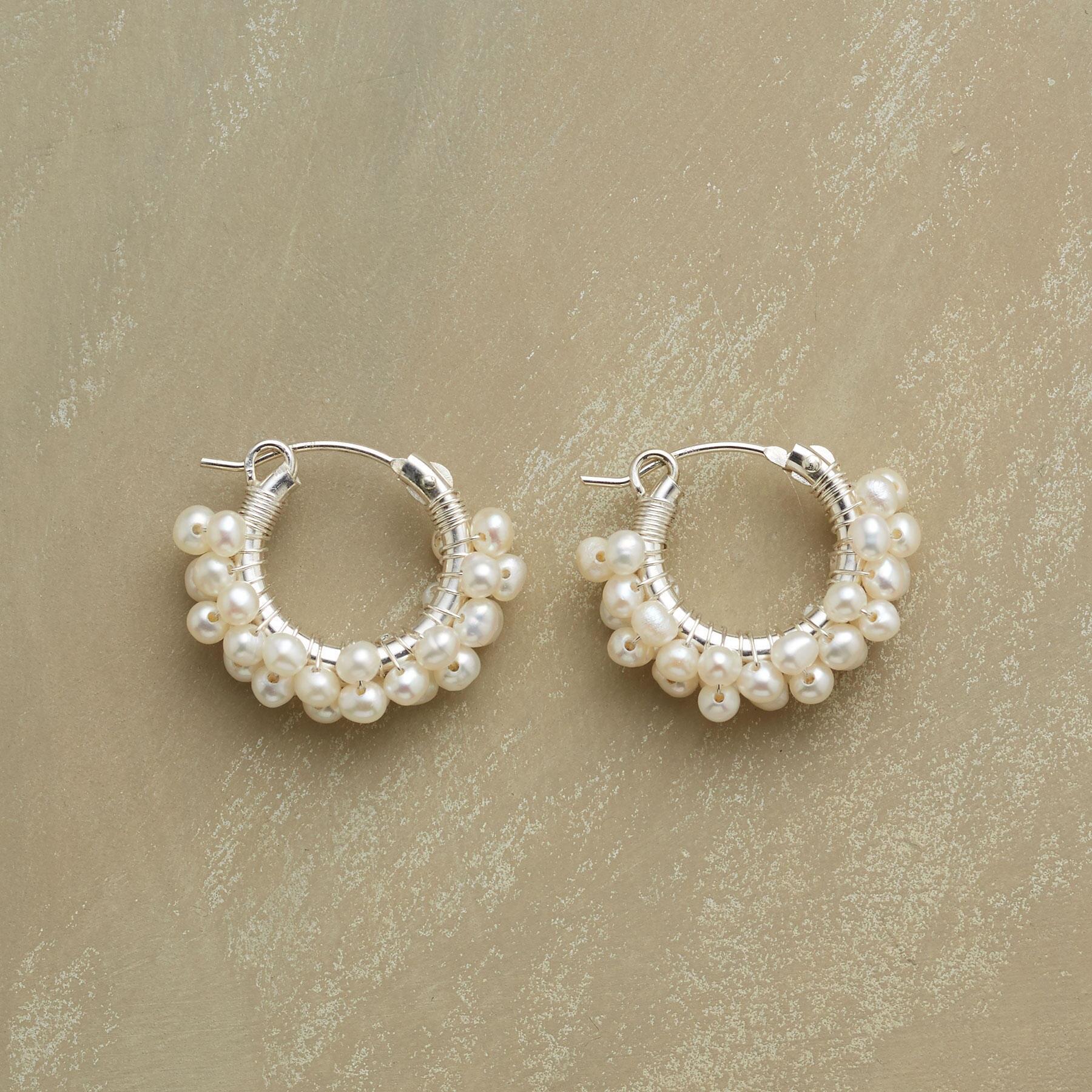 sundance-Sterling Silver Froth Of Pearls Earrings-Sundance Outlet