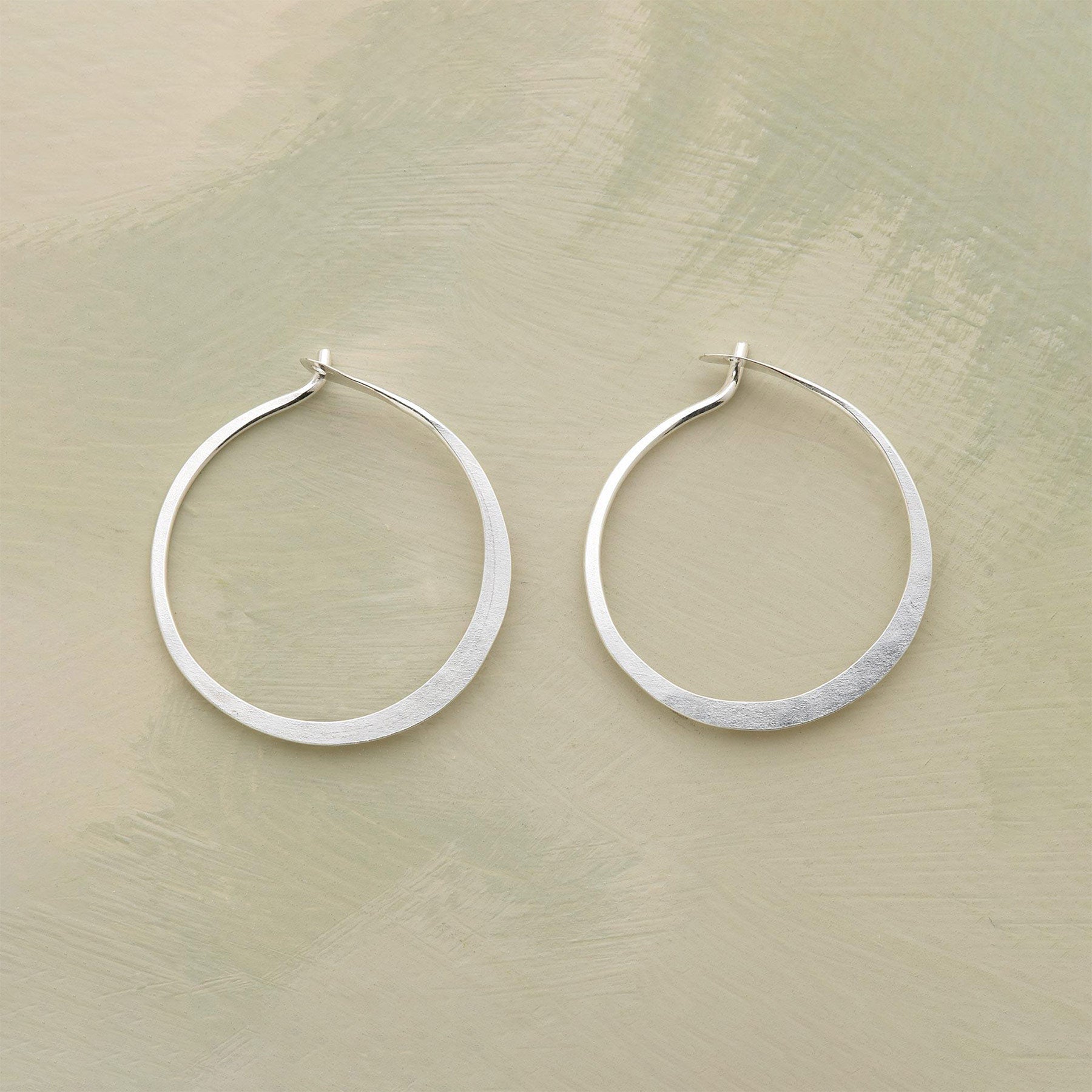 sundance-Small Hand-Forged Sterling Hoops-Sundance Outlet