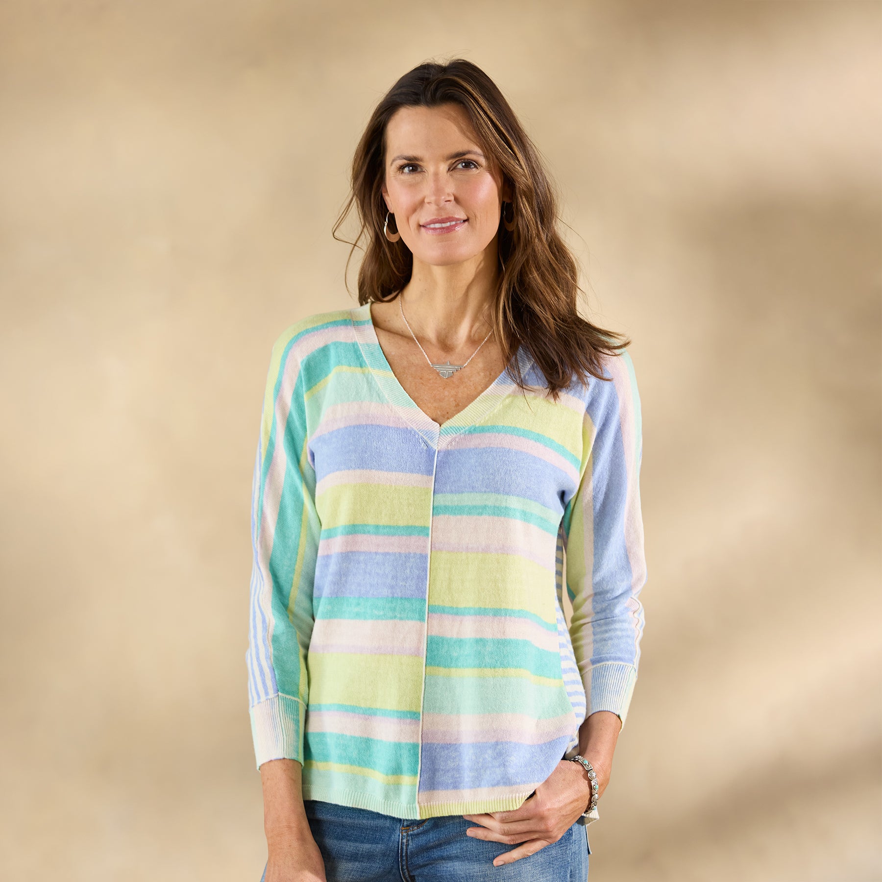 sundance-Johanna Striped Sweater-Sundance Outlet