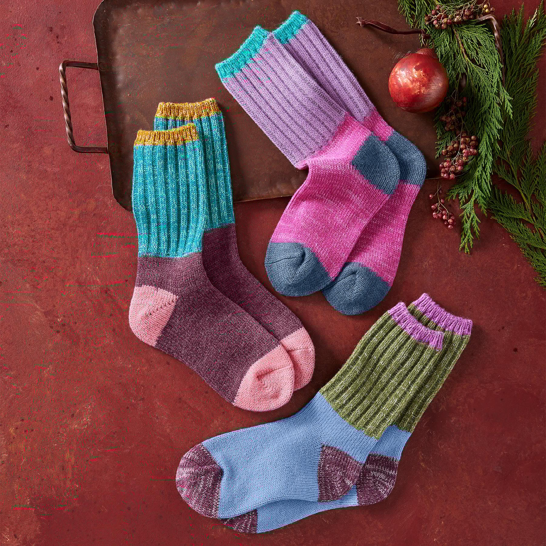 sundance-Alpine Ragg Socks, Set Of 3-Sundance Outlet