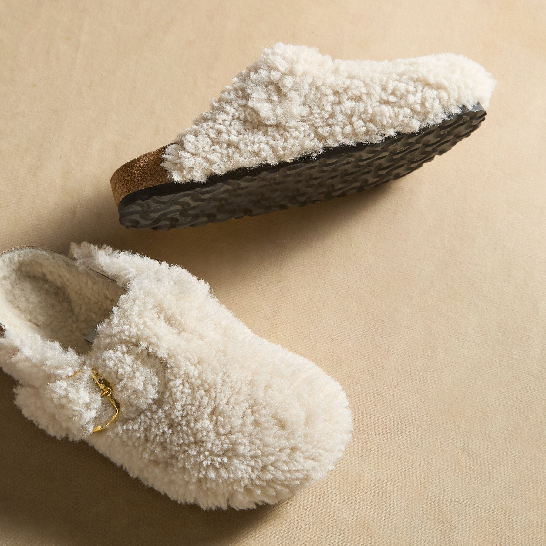 sundance-Boston Big Buckle Teddy Slides-Sundance Outlet