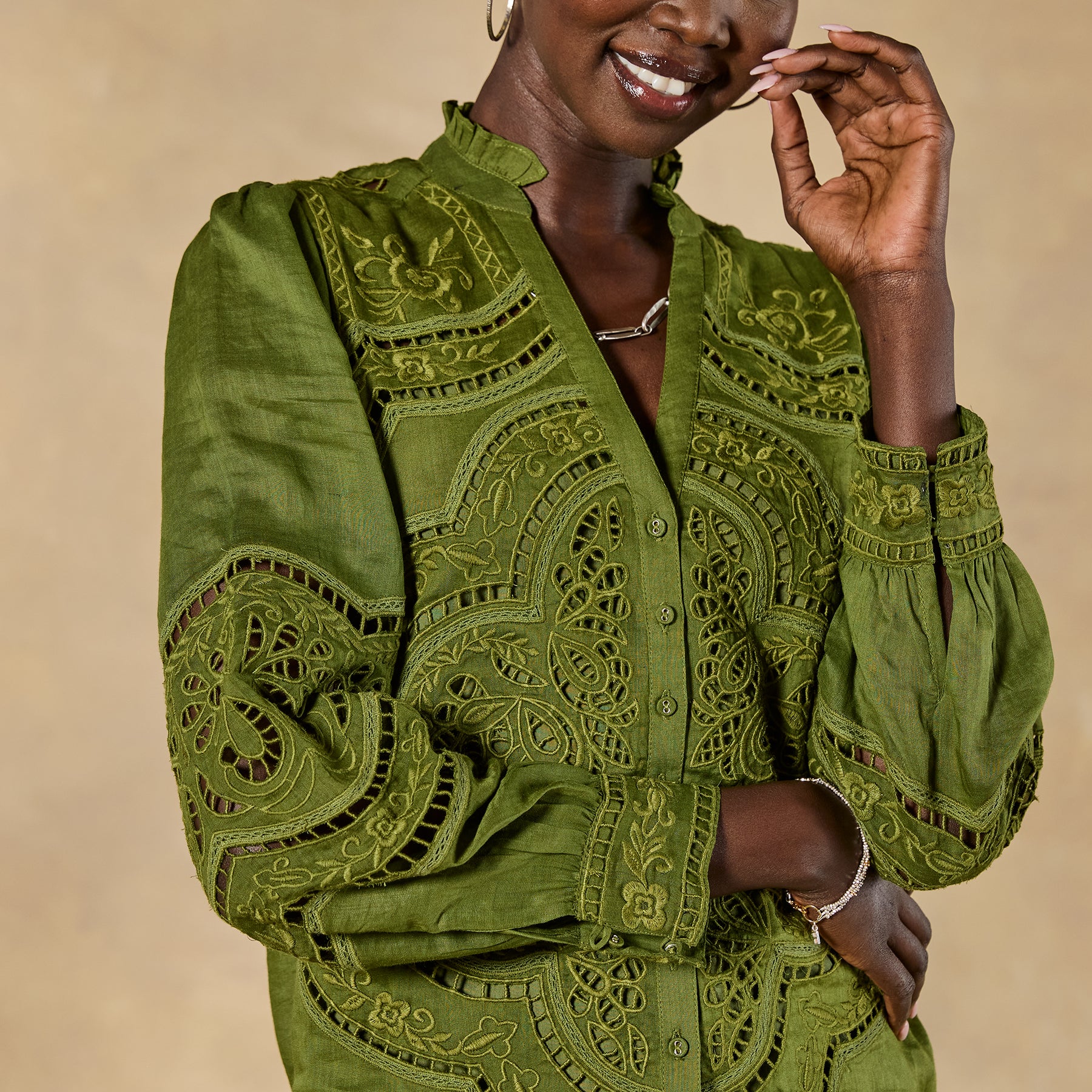 sundance-Bingham Lace Top-Sundance Outlet