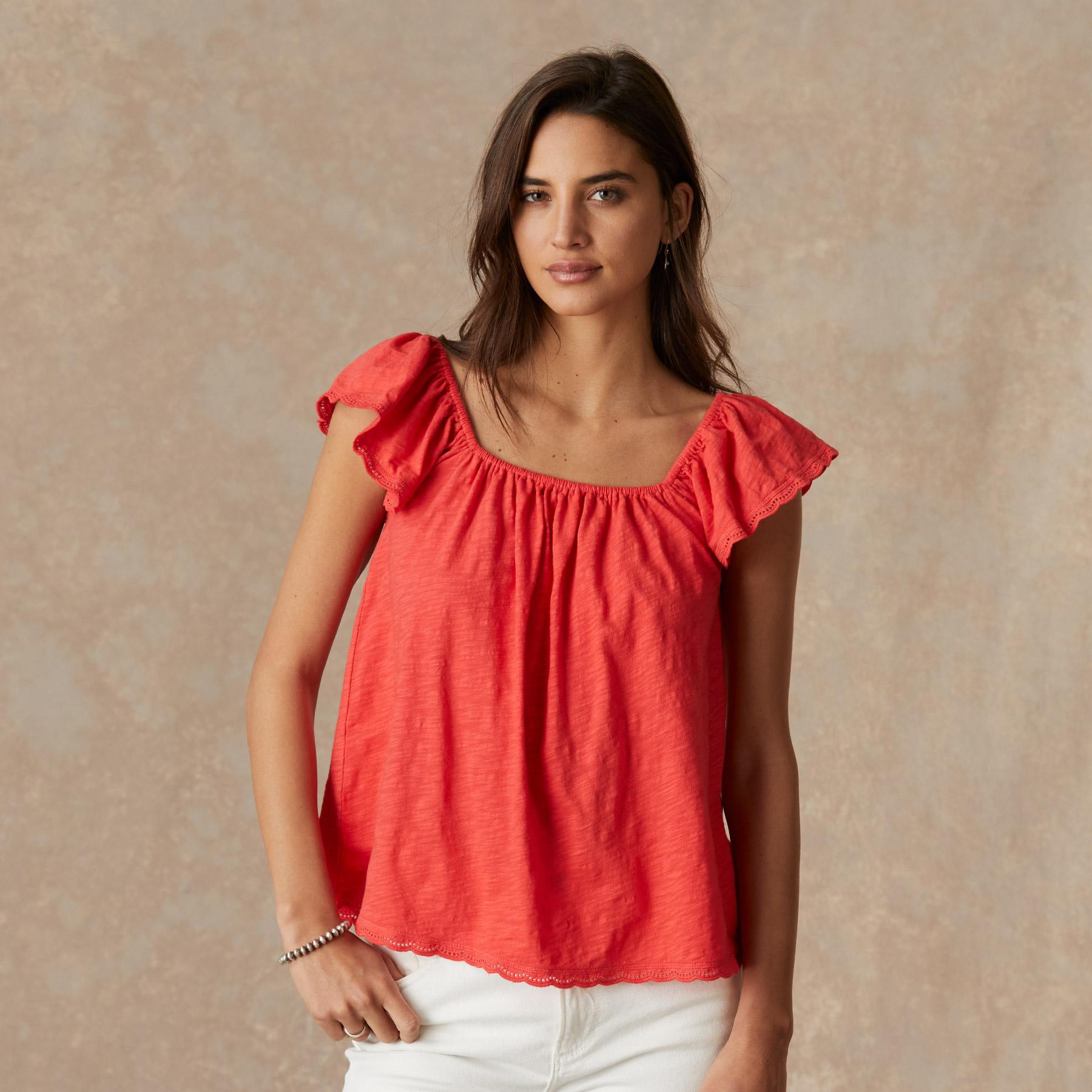 sundance-Kira Ruffle Top-Sundance Outlet