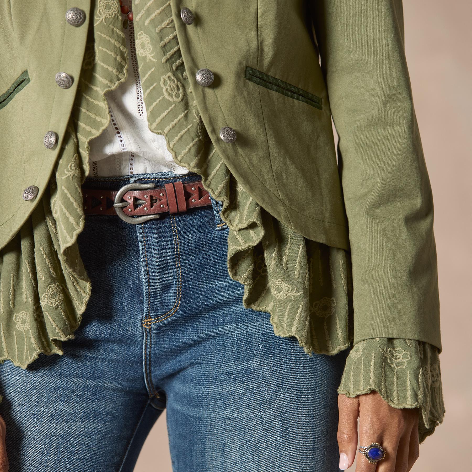 sundance-Caroline Ruffle Jacket, Petite-Sundance Outlet