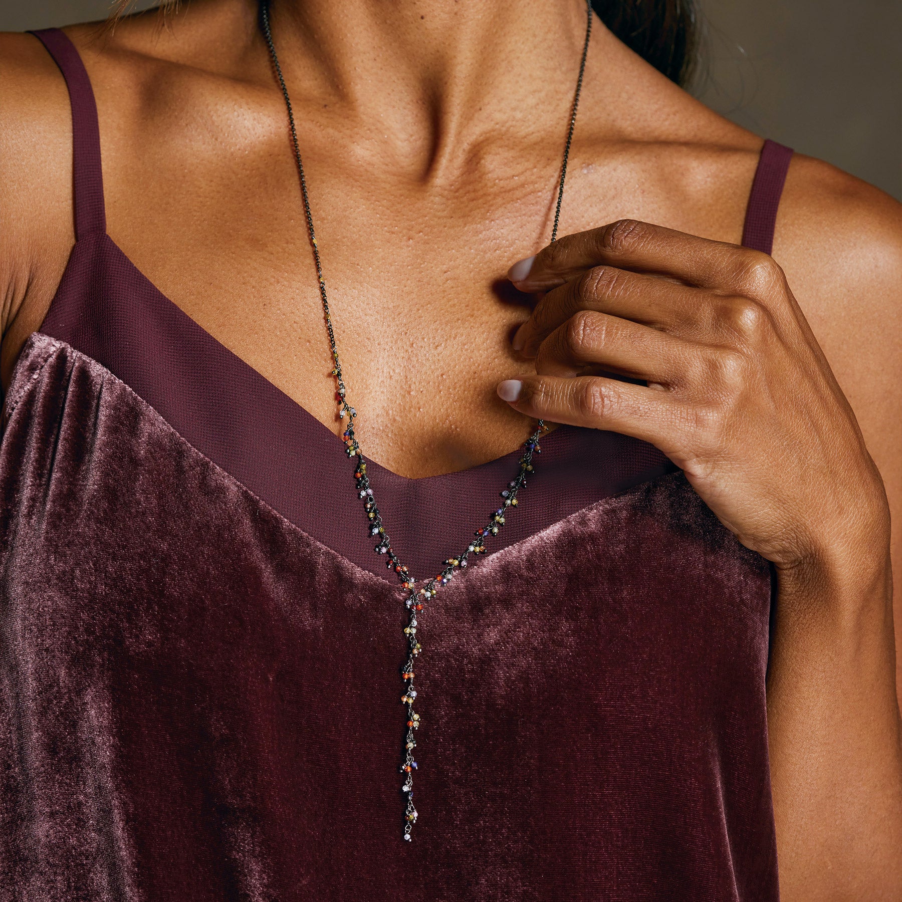 sundance-Gem Garland Necklace-Sundance Outlet