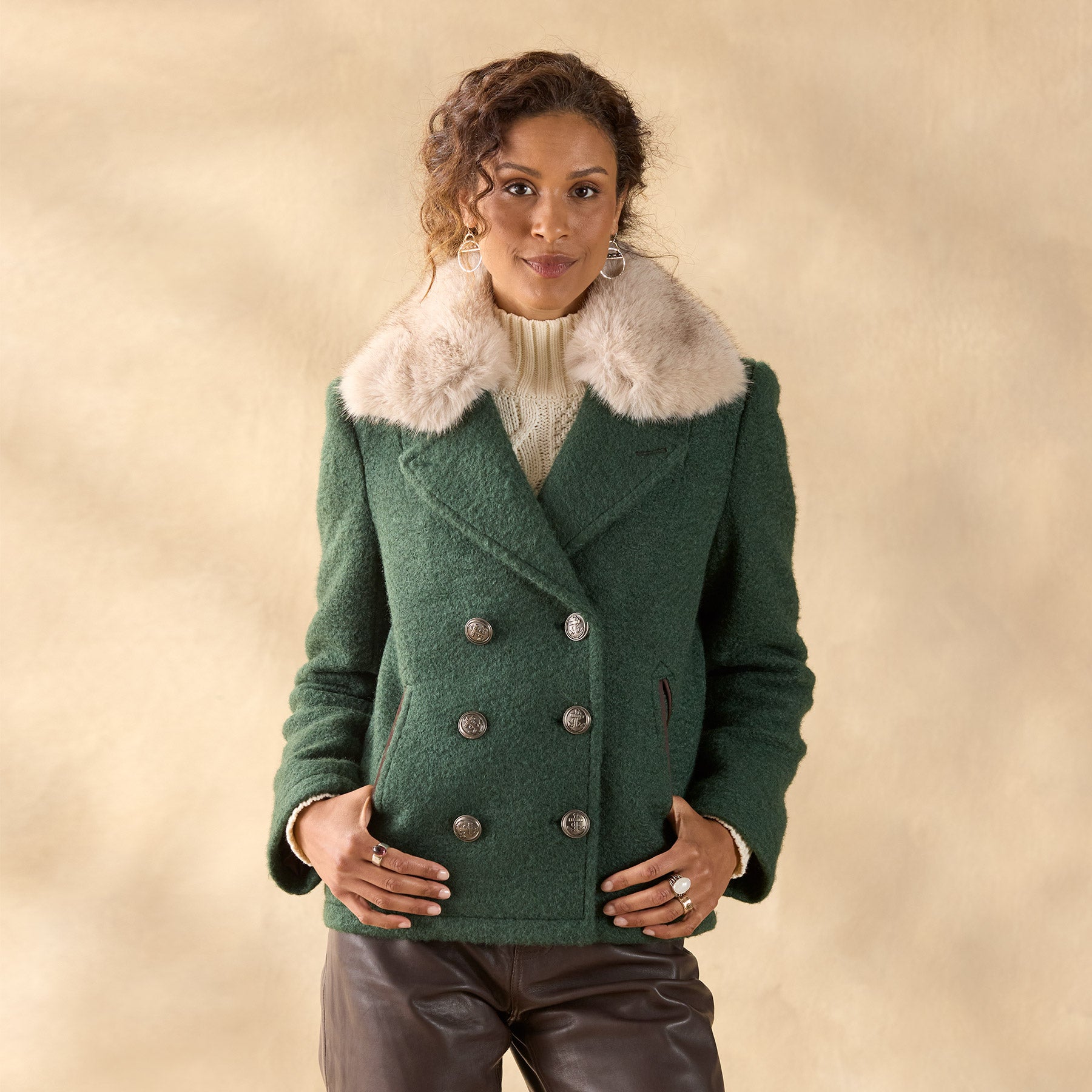 sundance-Alpenhorn Peacoat, Petite-Sundance Outlet