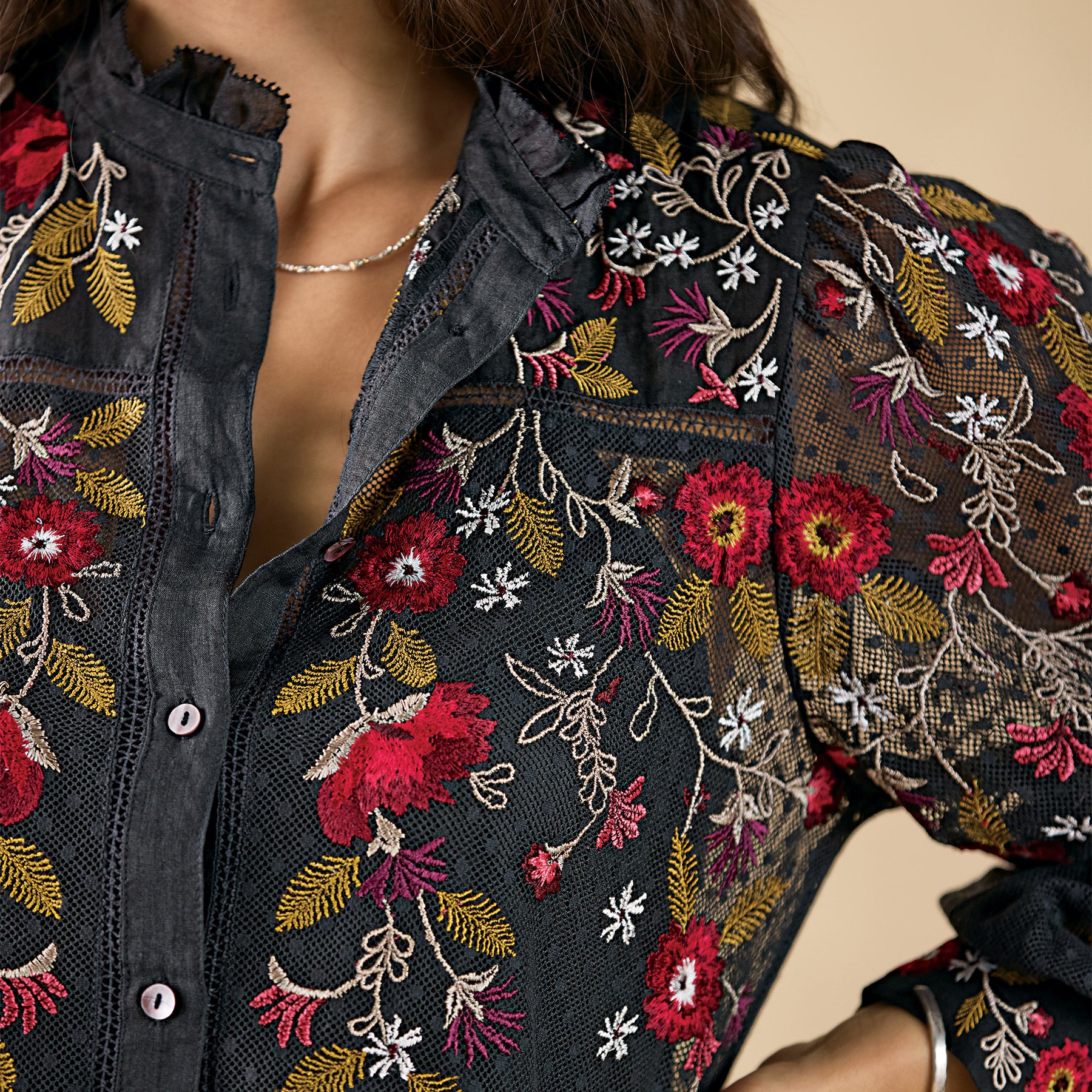 sundance-Beaumont Blooms Top, Petite-Sundance Outlet