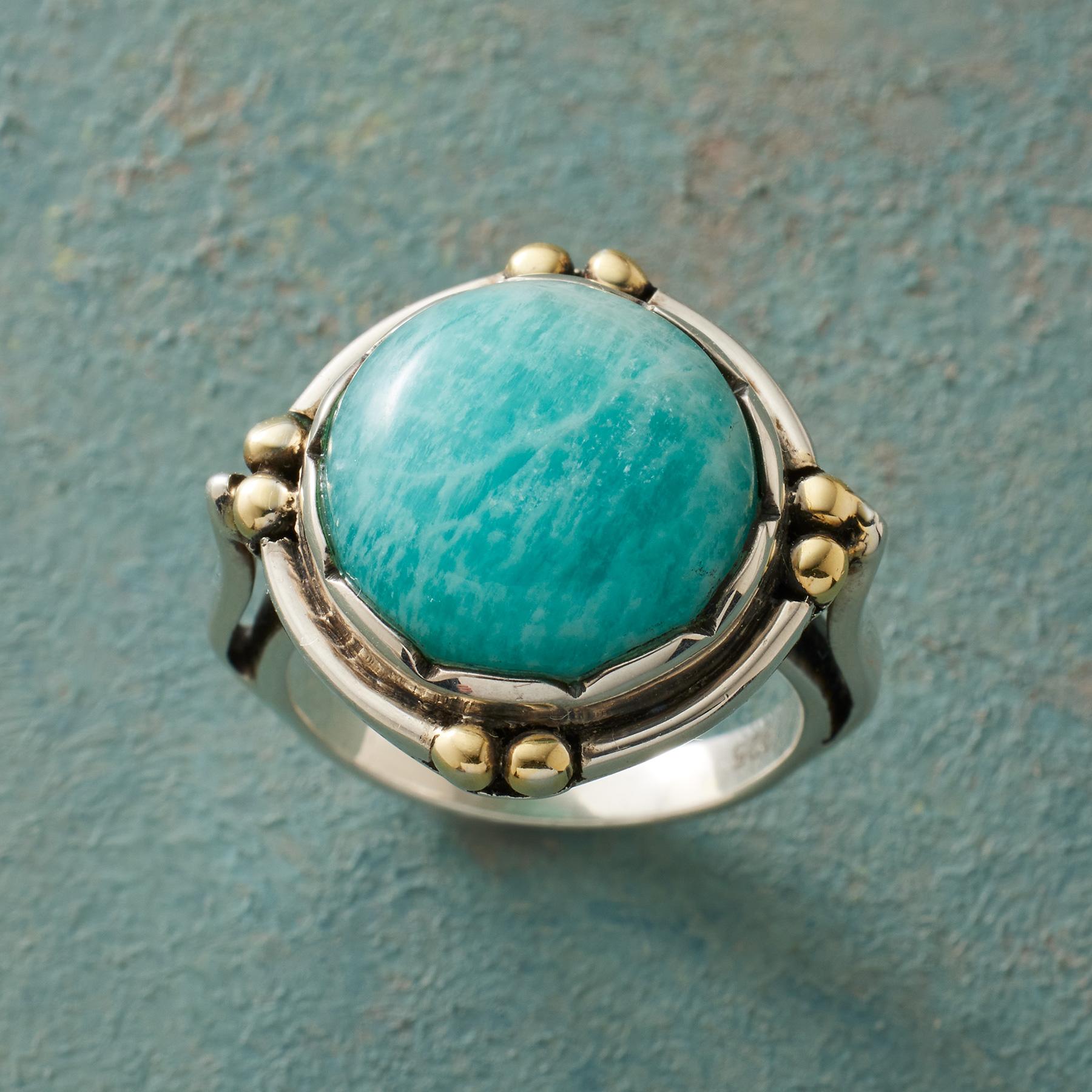 sundance-Amazonite Dome Ring-Sundance Outlet