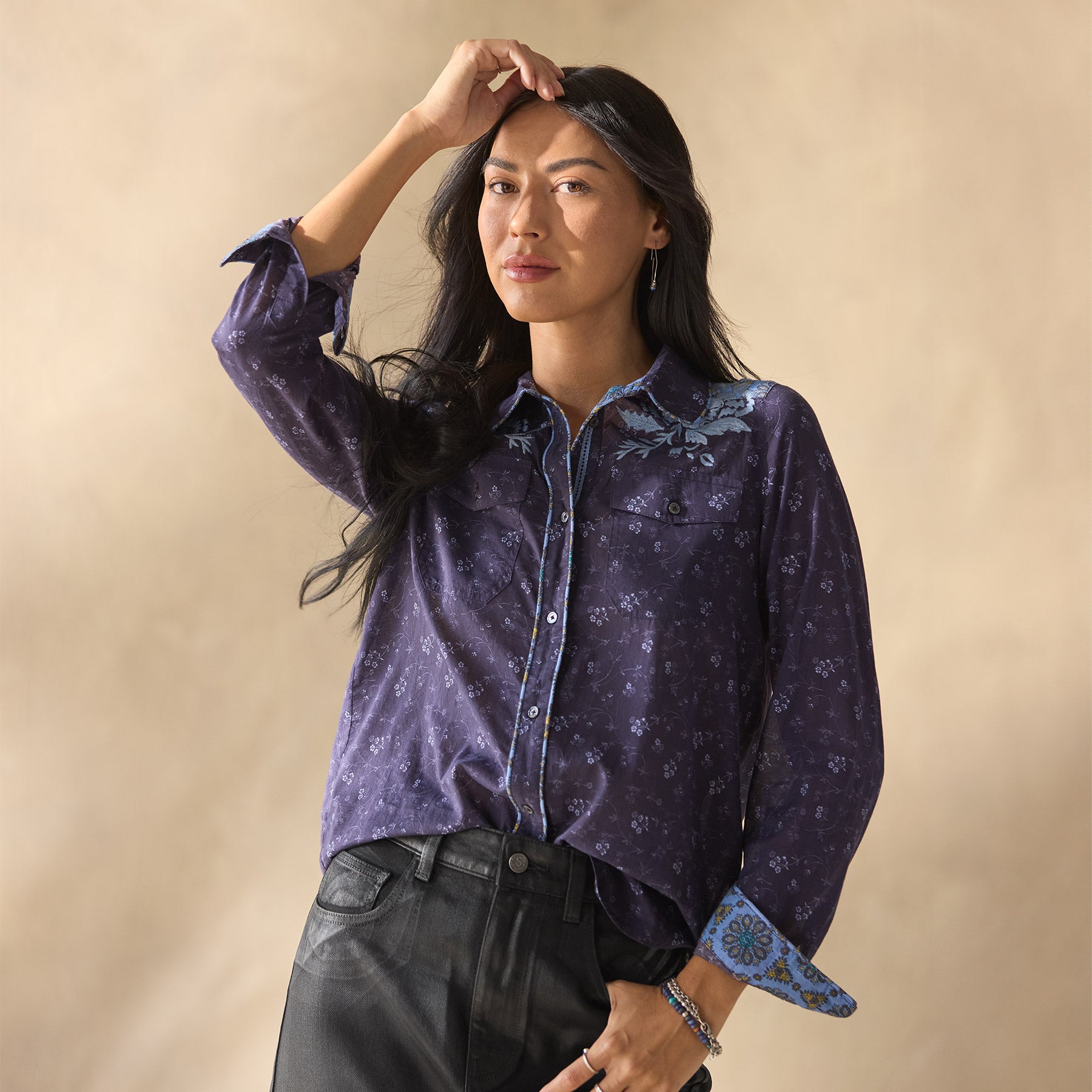 sundance-Joyous Day Shirt, Petite-Sundance Outlet