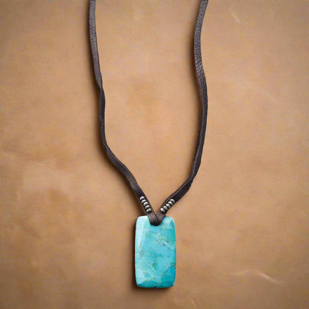 sundance-Turquoise Amulet Necklace-Sundance Outlet