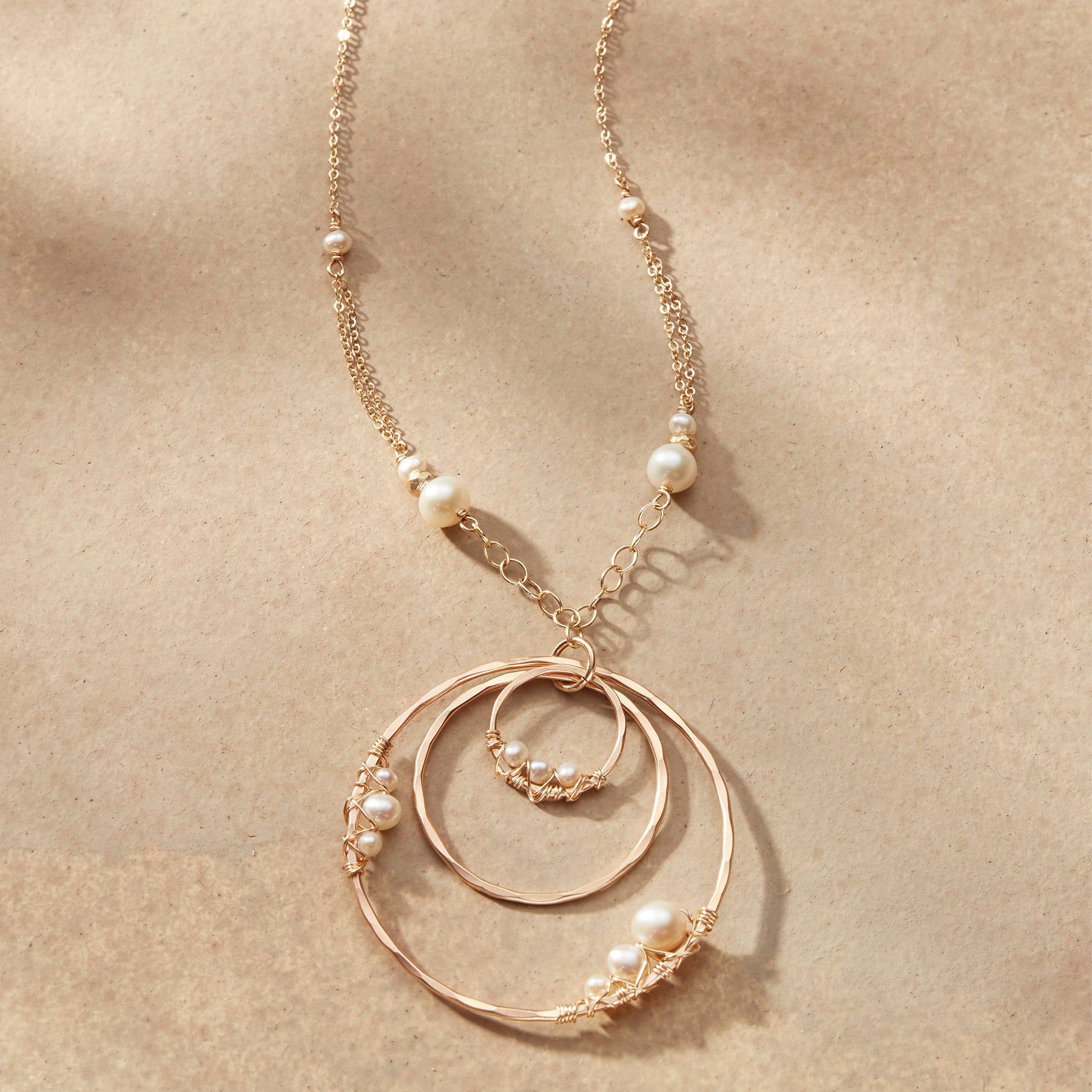 sundance-Pearly Orbits Necklace-Sundance Outlet