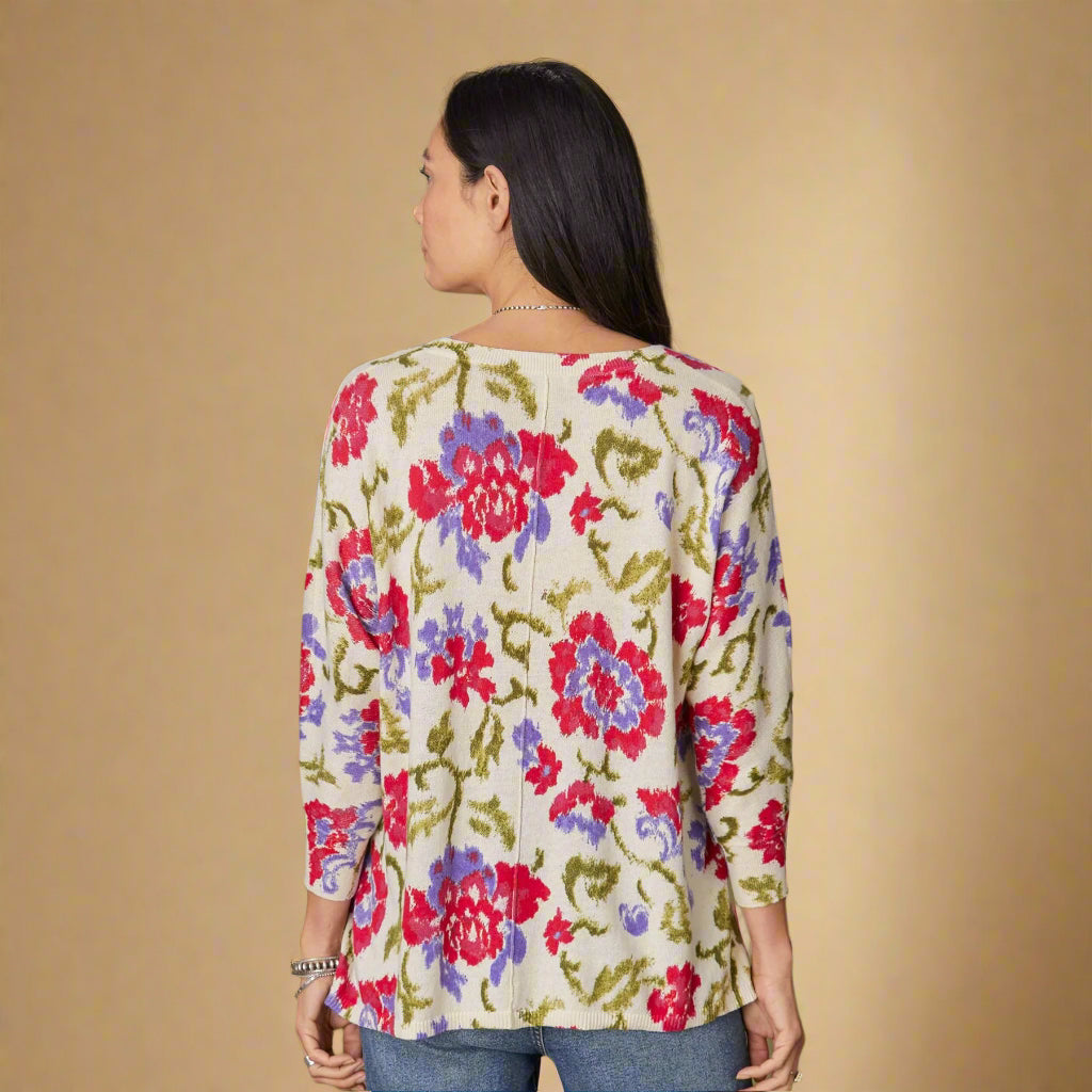 sundance-Floral Johanna Sweater-Sundance Outlet