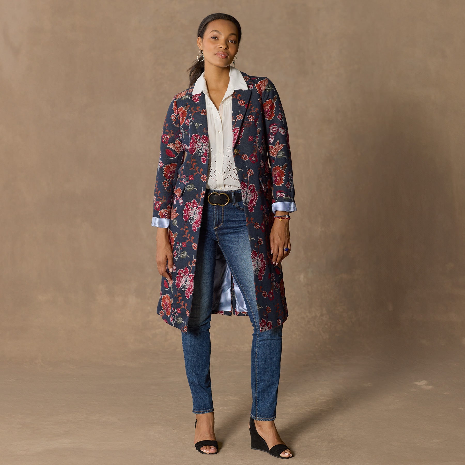 sundance-Estelle Floral Topper, Petite-Sundance Outlet