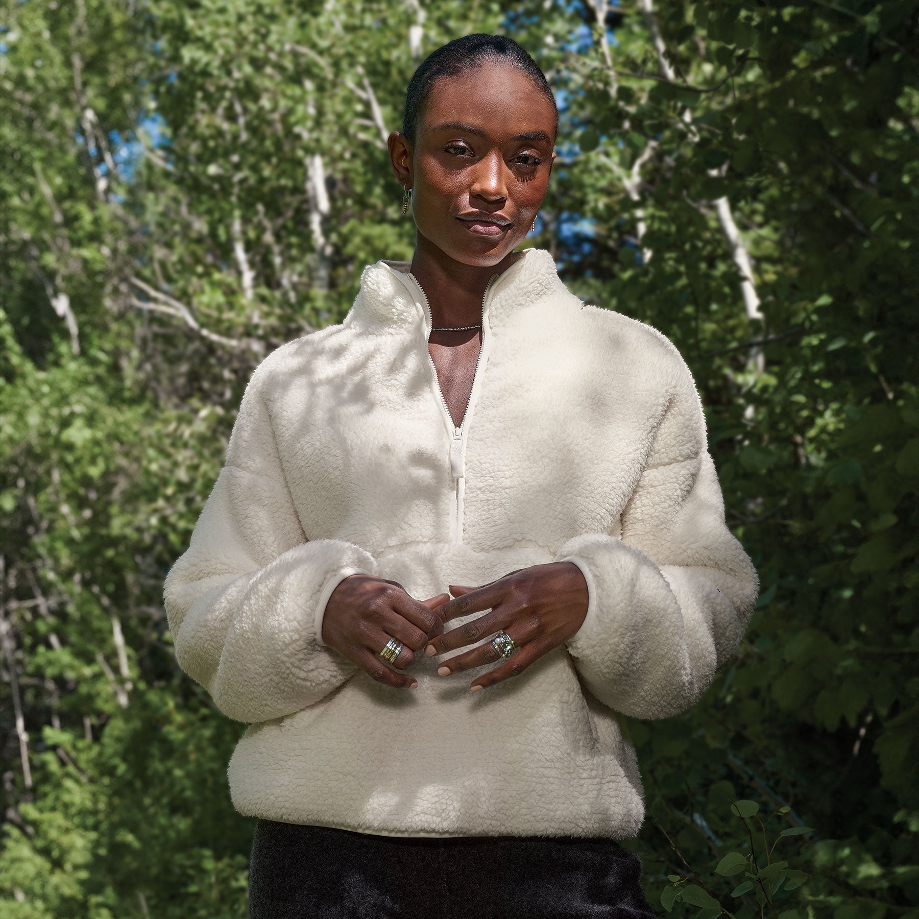 sundance-Heidi Sherpa Pullover, Petite-Sundance Outlet