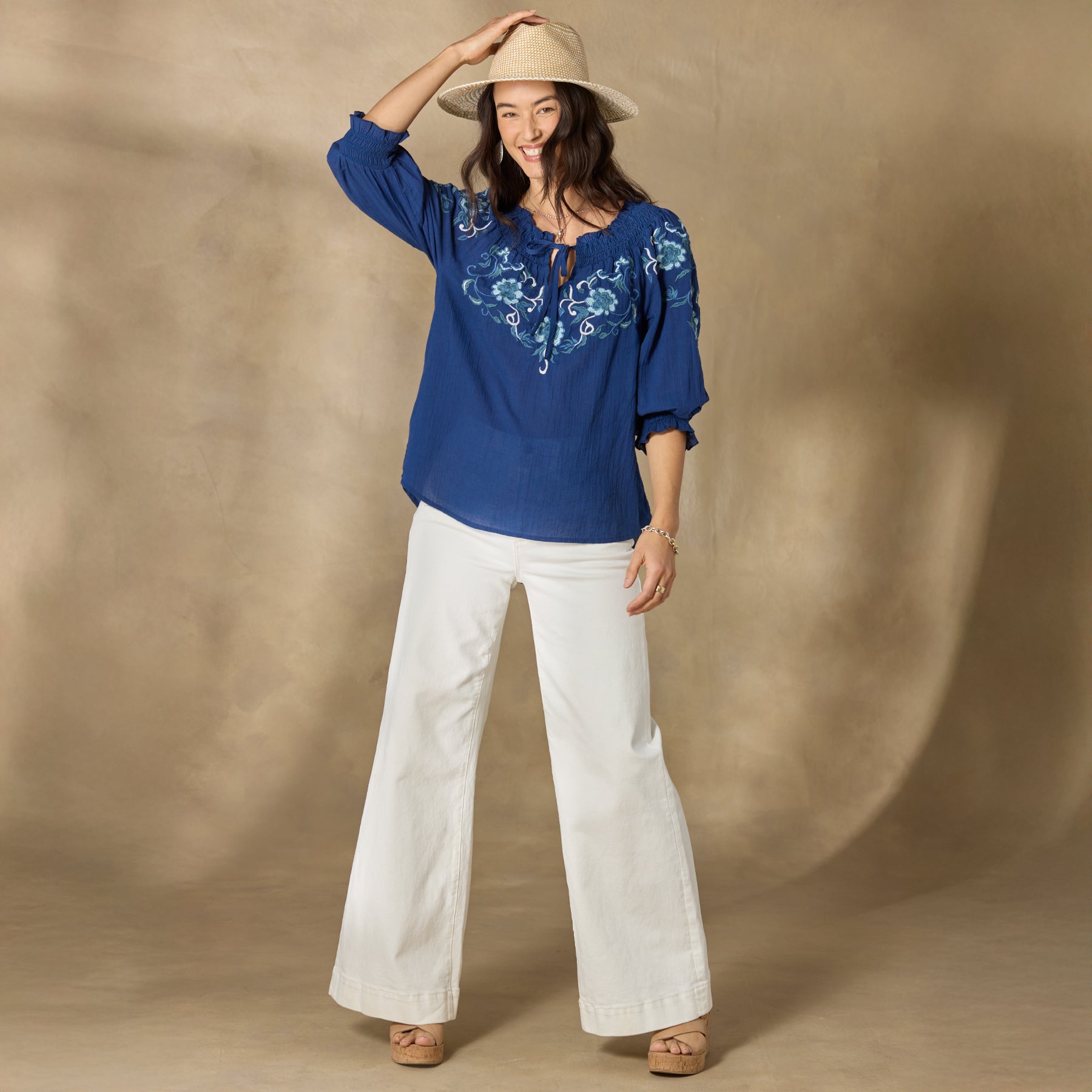 sundance-Junco Floral Top-Sundance Outlet