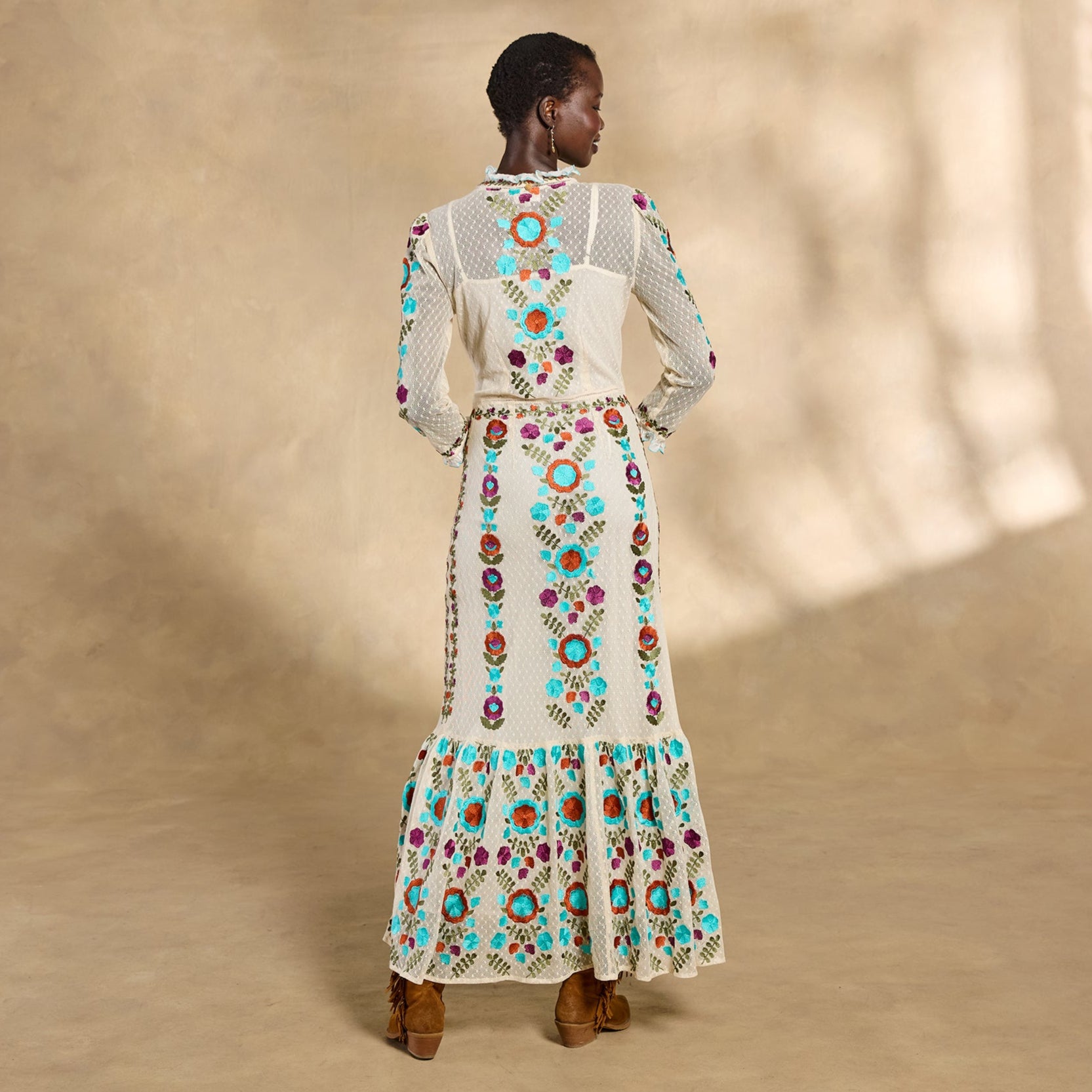 sundance-Ary Embroidered Maxi Dress-Sundance Outlet