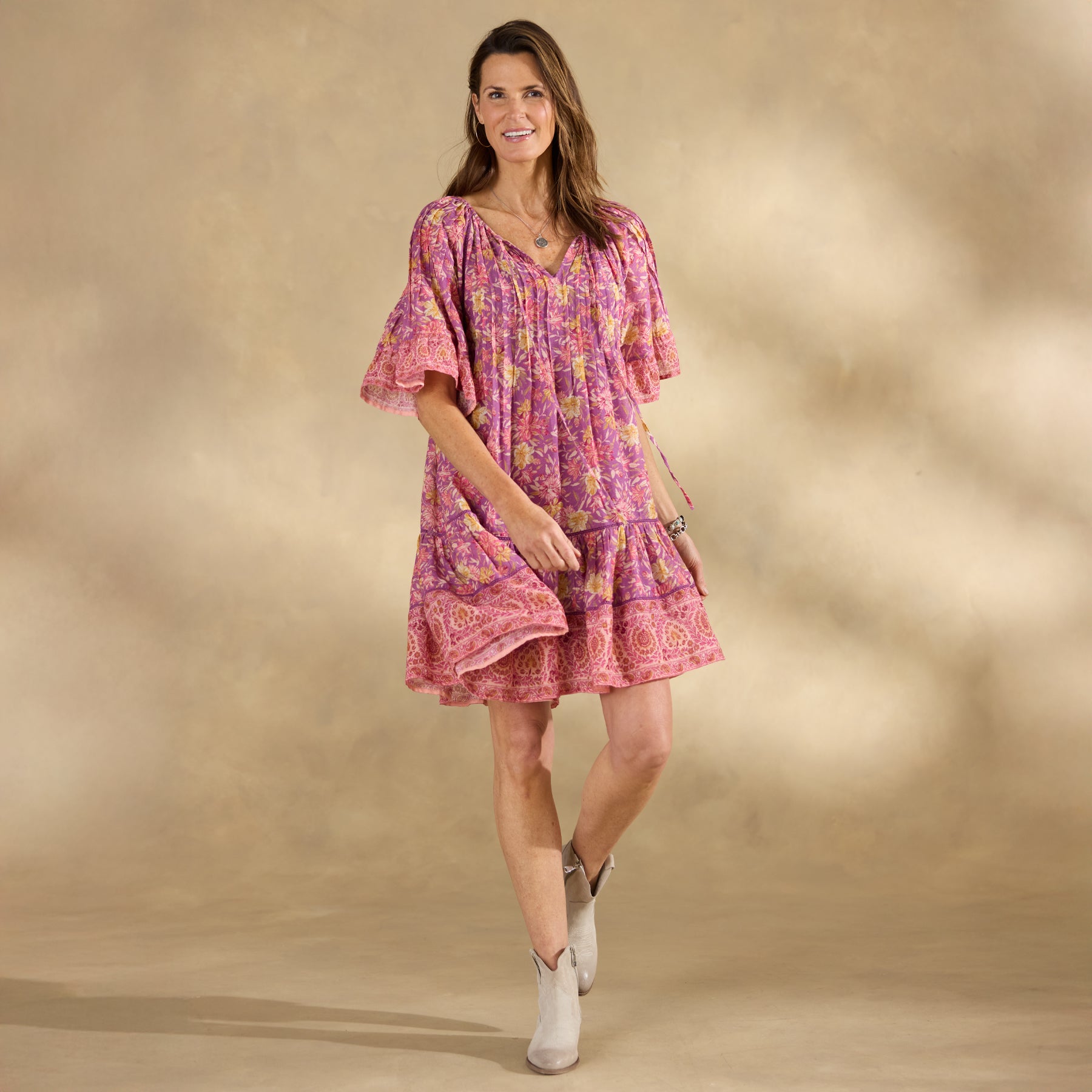 sundance-Aisha Printed Dress, Petite-Sundance Outlet