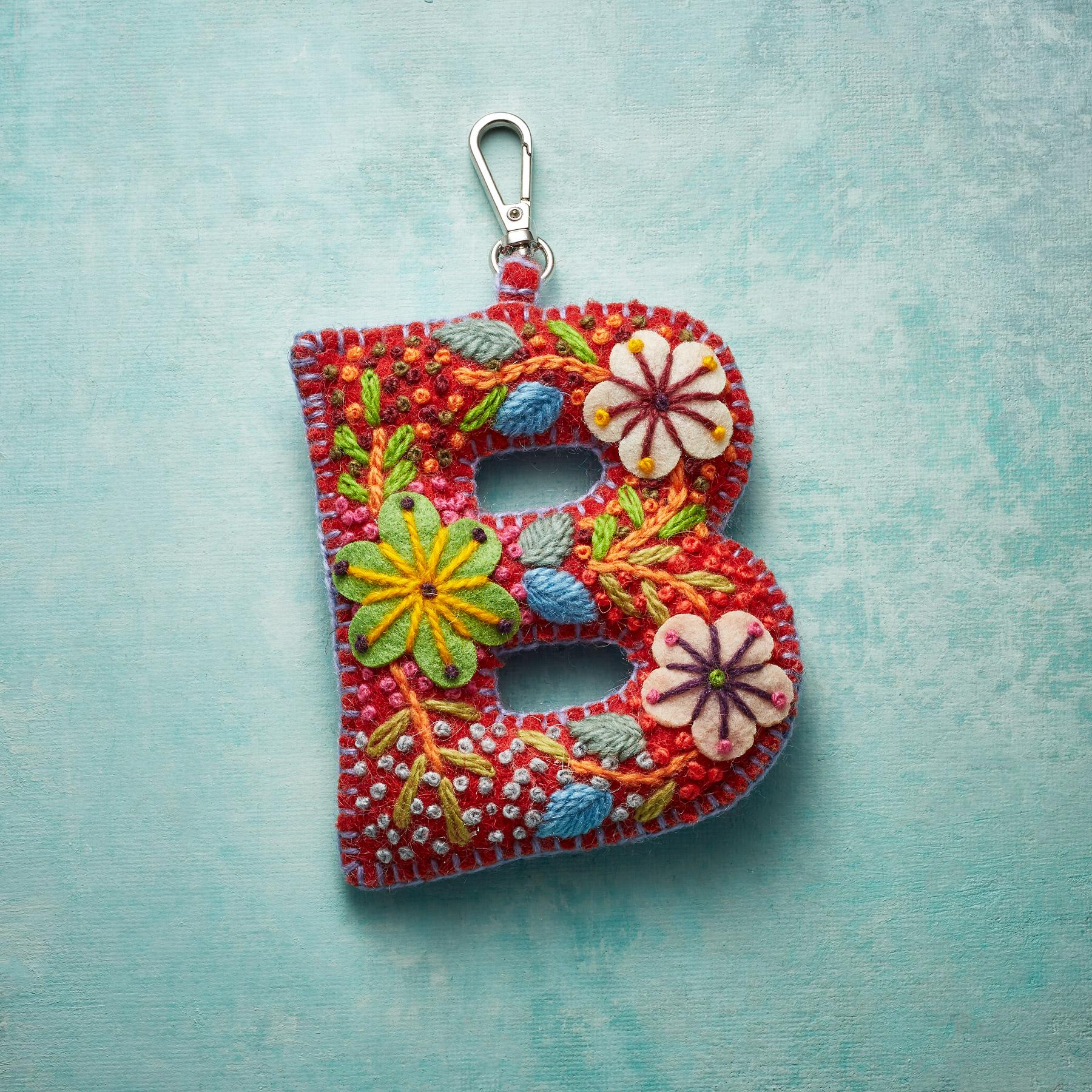 sundance-Fleur De Felt Initial Clip-Sundance Outlet