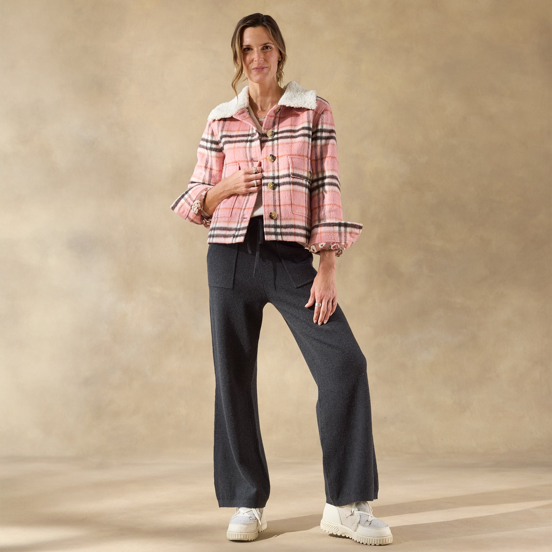 sundance-Edith Plaid Jacket, Petite-Sundance Outlet