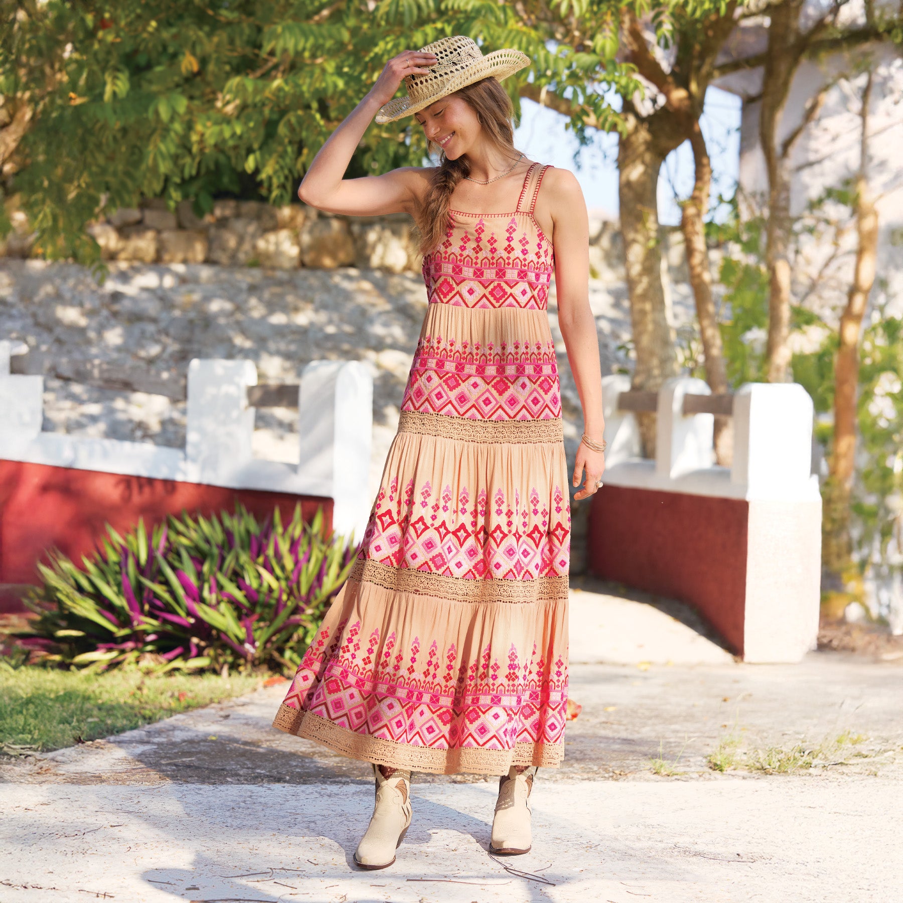 sundance-Garden Sunset Dress, Petite-Sundance Outlet