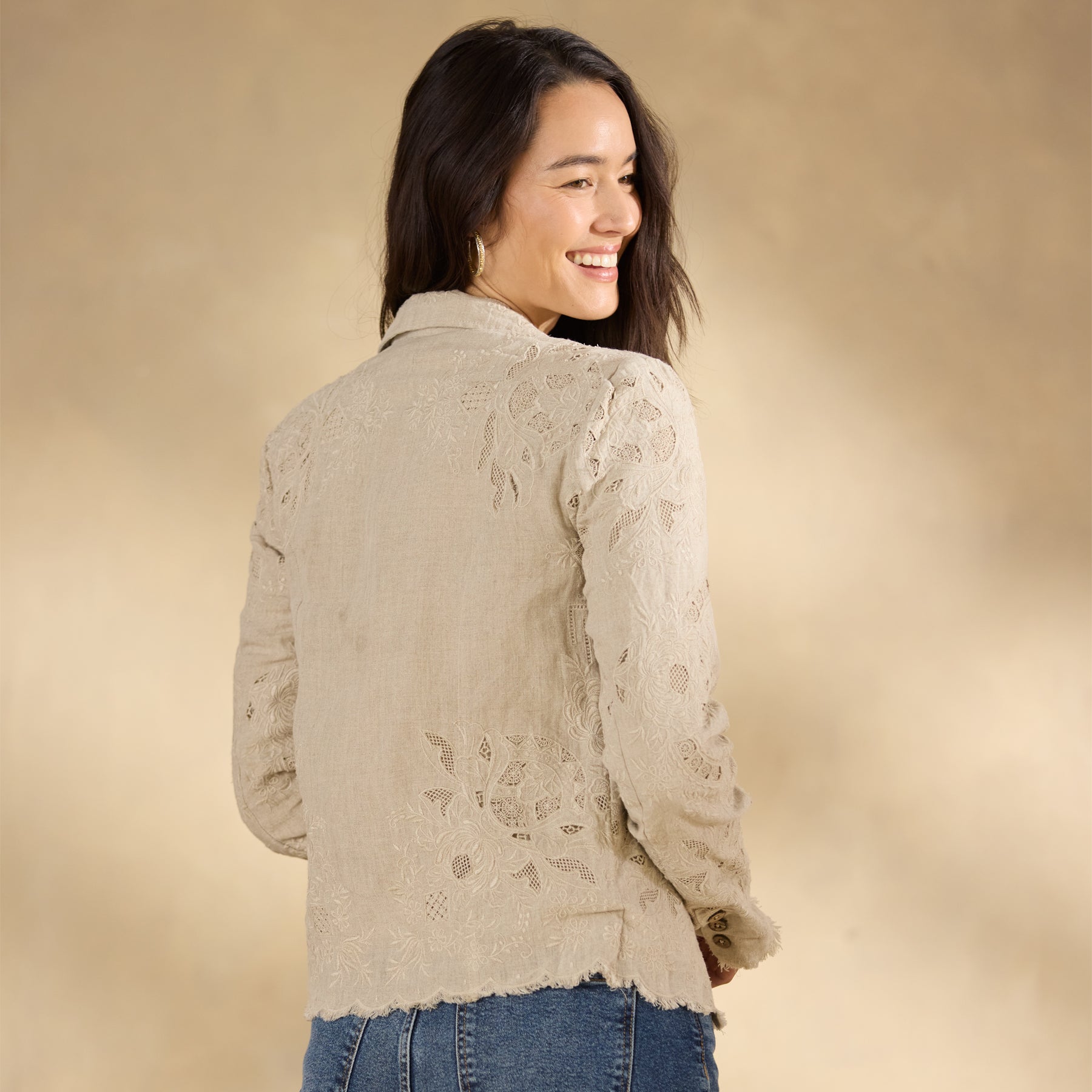 sundance-Teresa Lace Jacket, Petite-Sundance Outlet