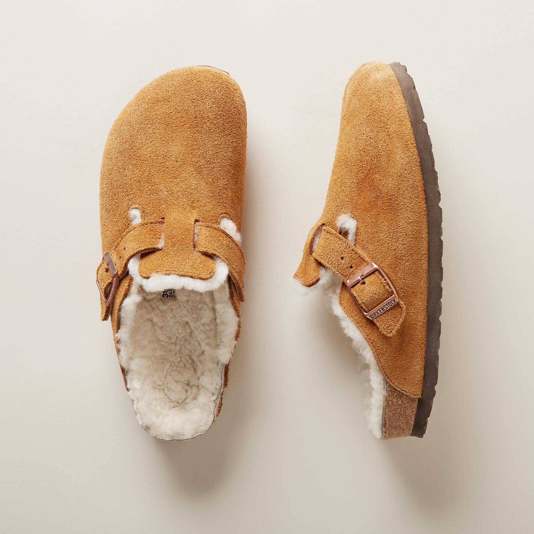 sundance-Boston Shearling Suede Mules-Sundance Outlet