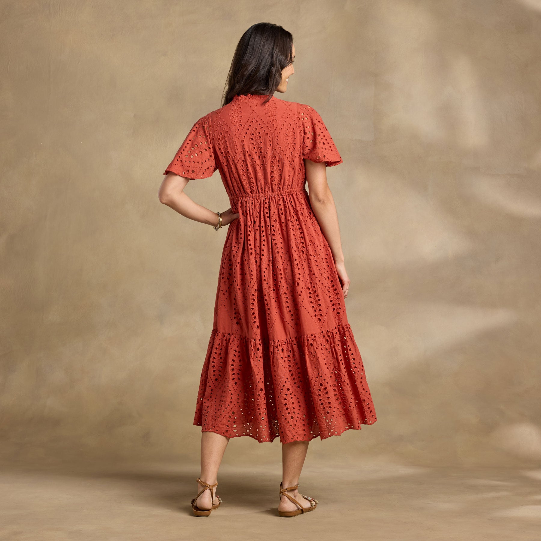 sundance-Avellino Eyelet Dress-Sundance Outlet