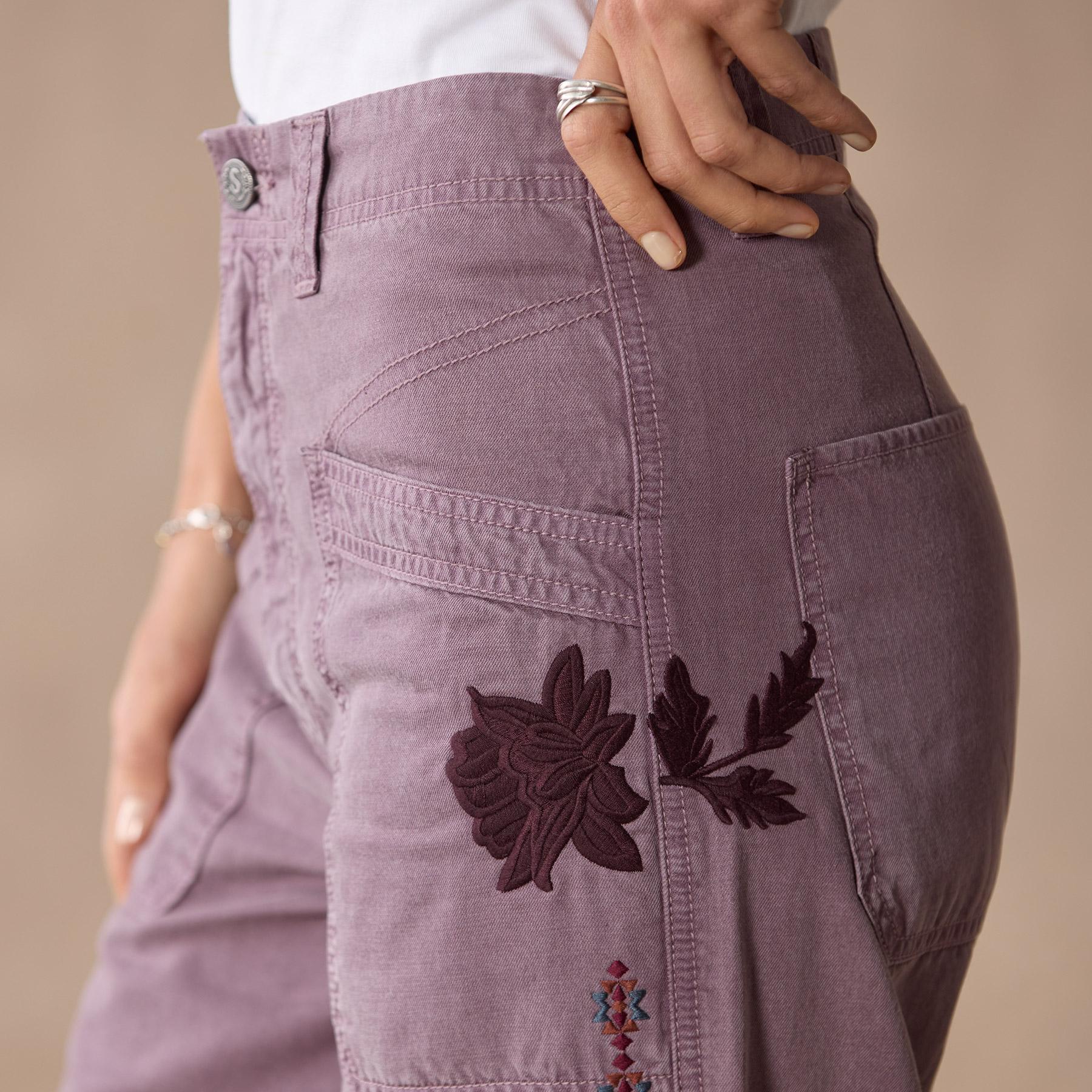 sundance-Shadow Garden Pants, Petite-Sundance Outlet