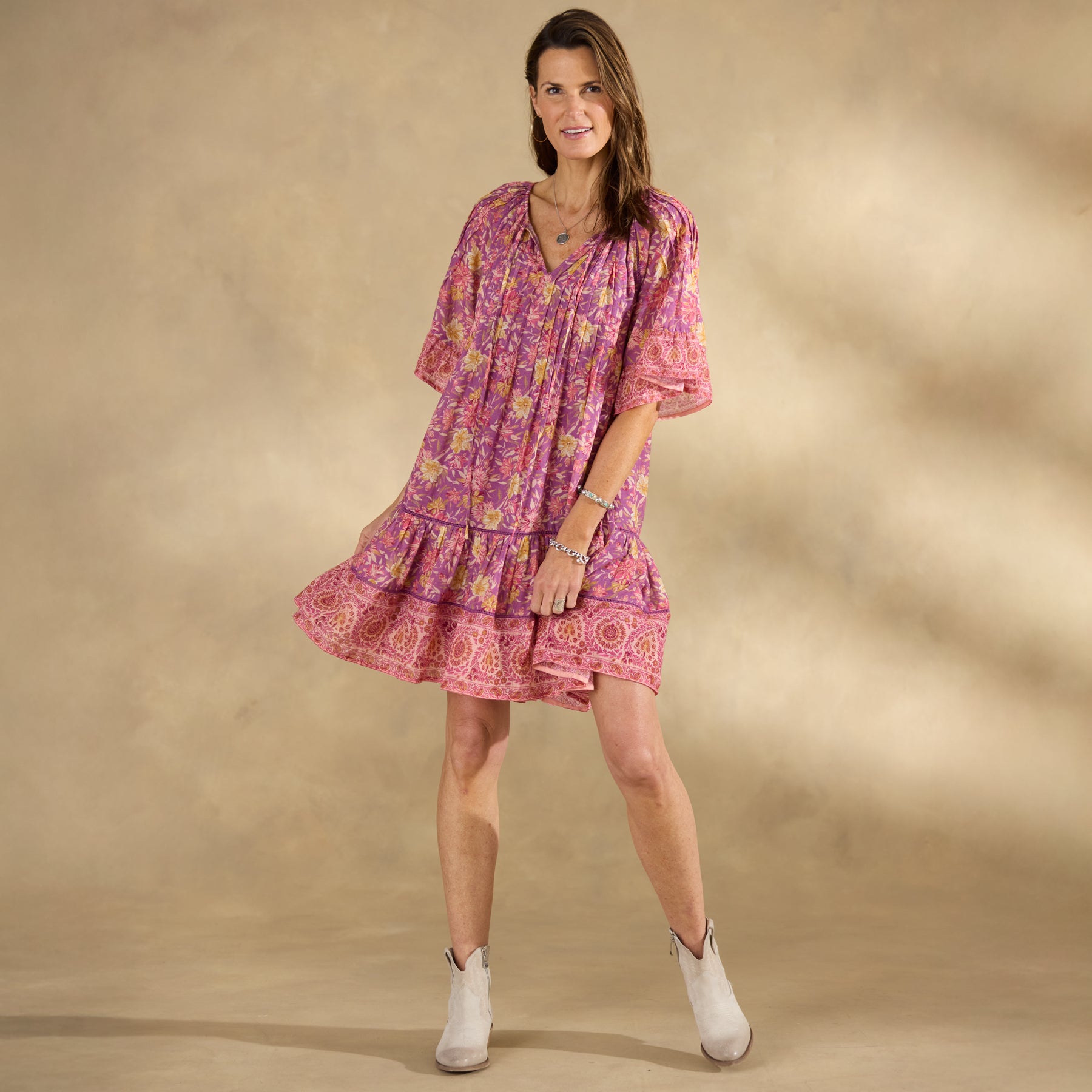 sundance-Aisha Printed Dress, Petite-Sundance Outlet