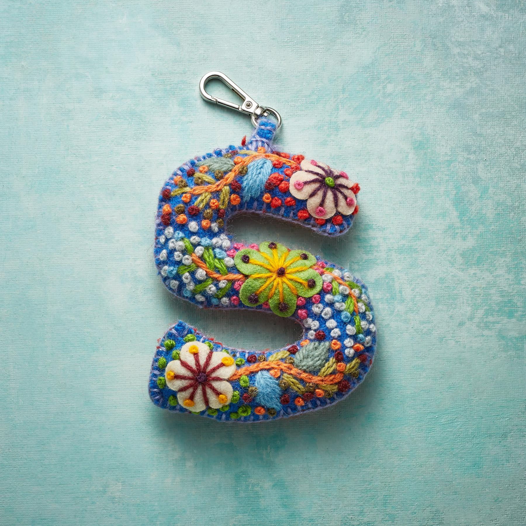 sundance-Fleur De Felt Initial Clip-Sundance Outlet