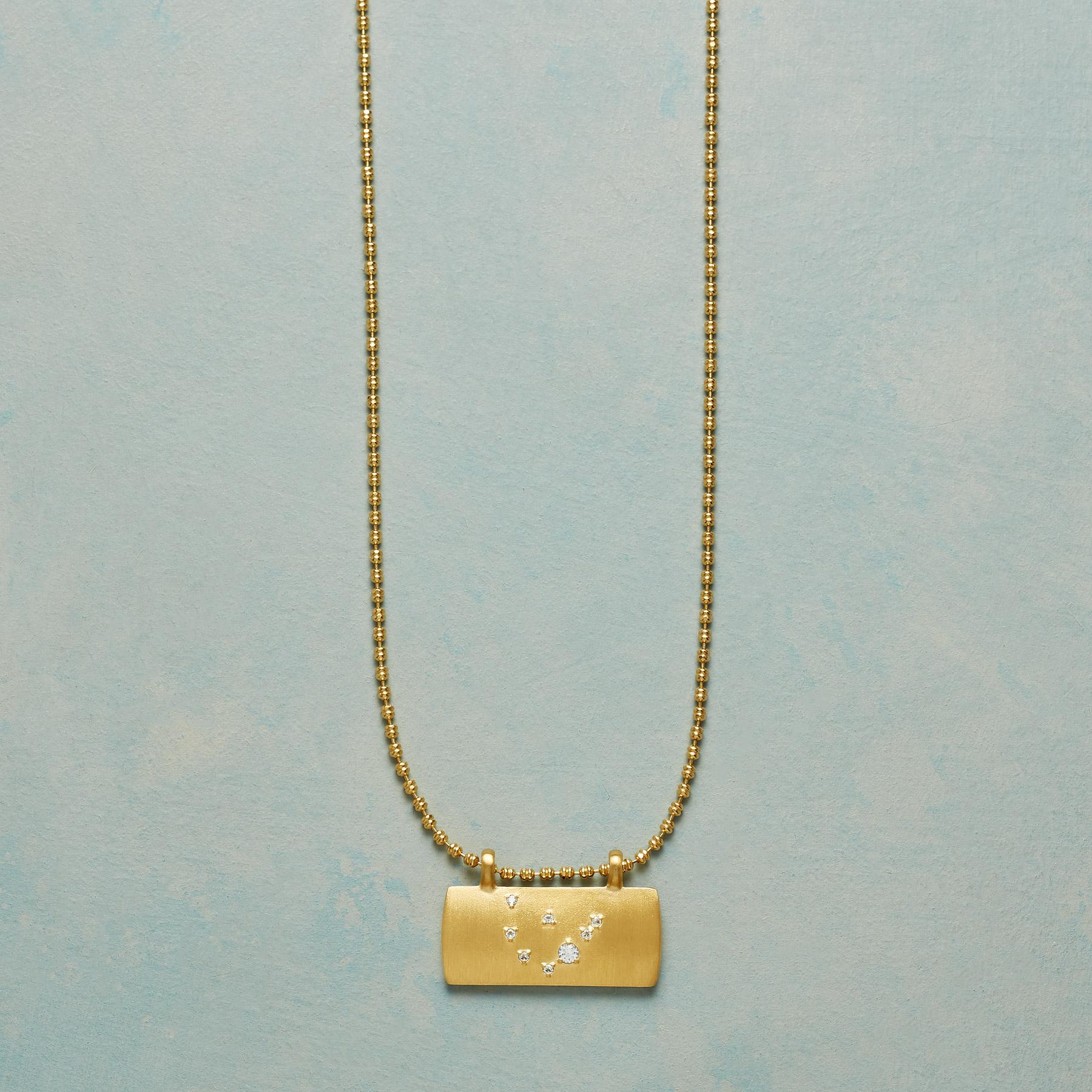 sundance-Gold Plate Astrological Pendant Necklace-Sundance Outlet