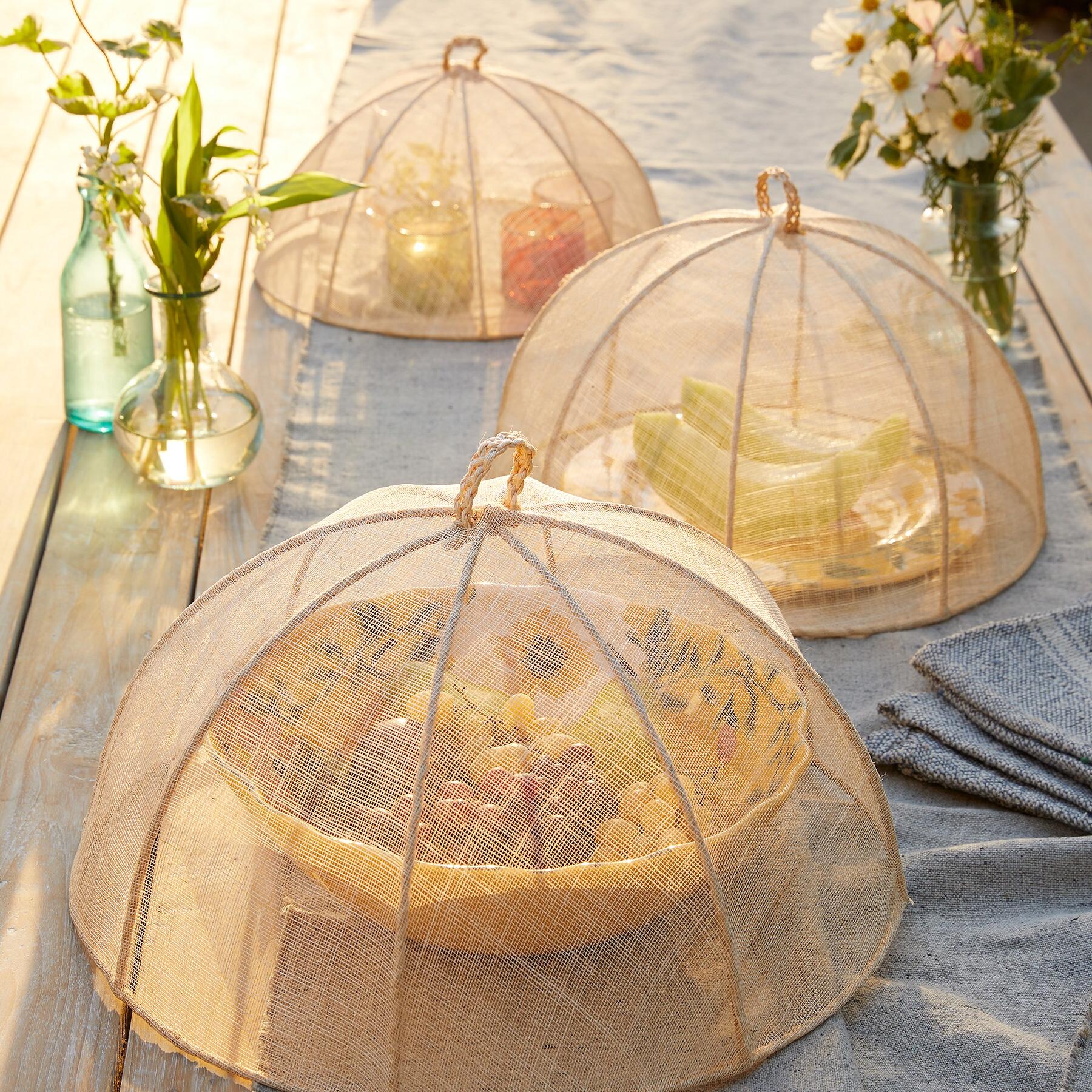 sundance-Sinamay Food Covers Set-Sundance Outlet