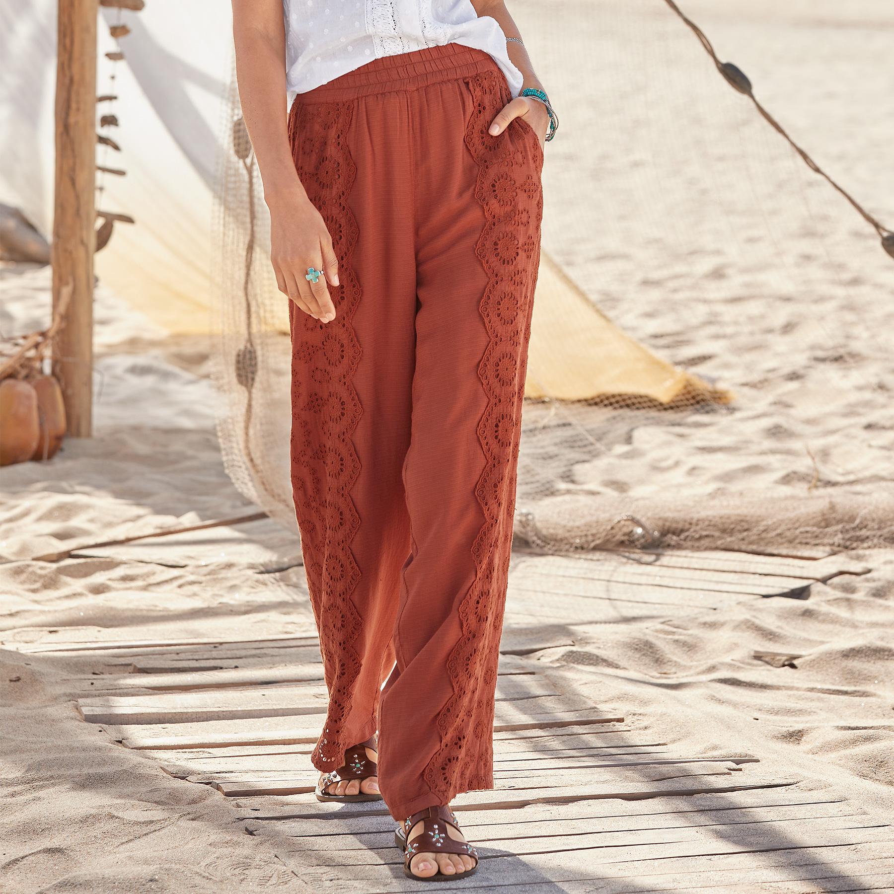 sundance-Suvi Eyelet Pants-Sundance Outlet