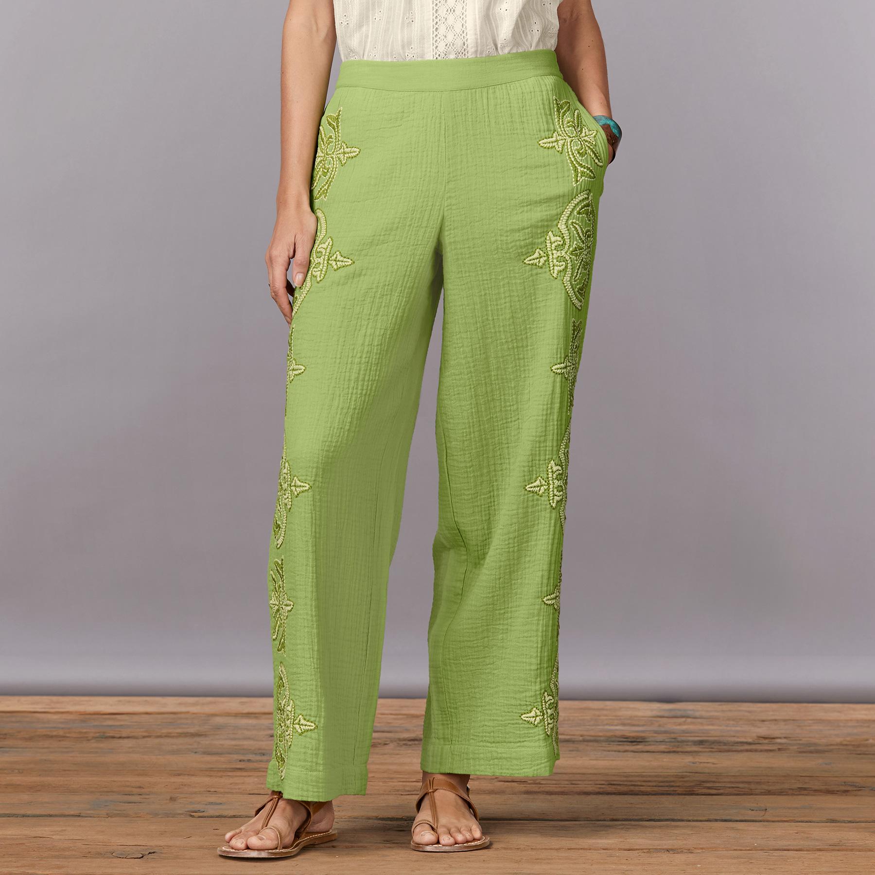 sundance-Morgana Embroidered Pants-Sundance Outlet