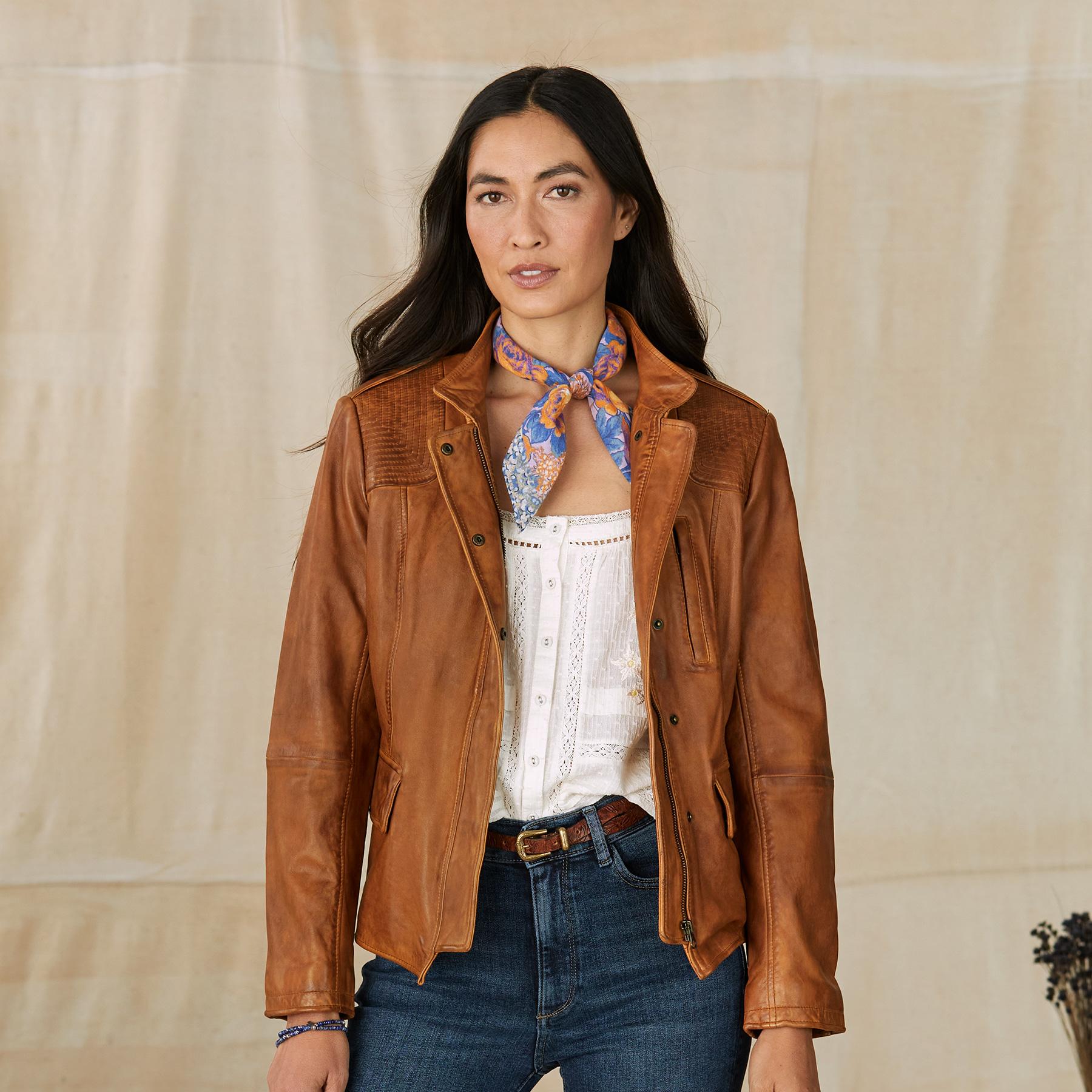 sundance-Angela Leather Jacket-Sundance Outlet